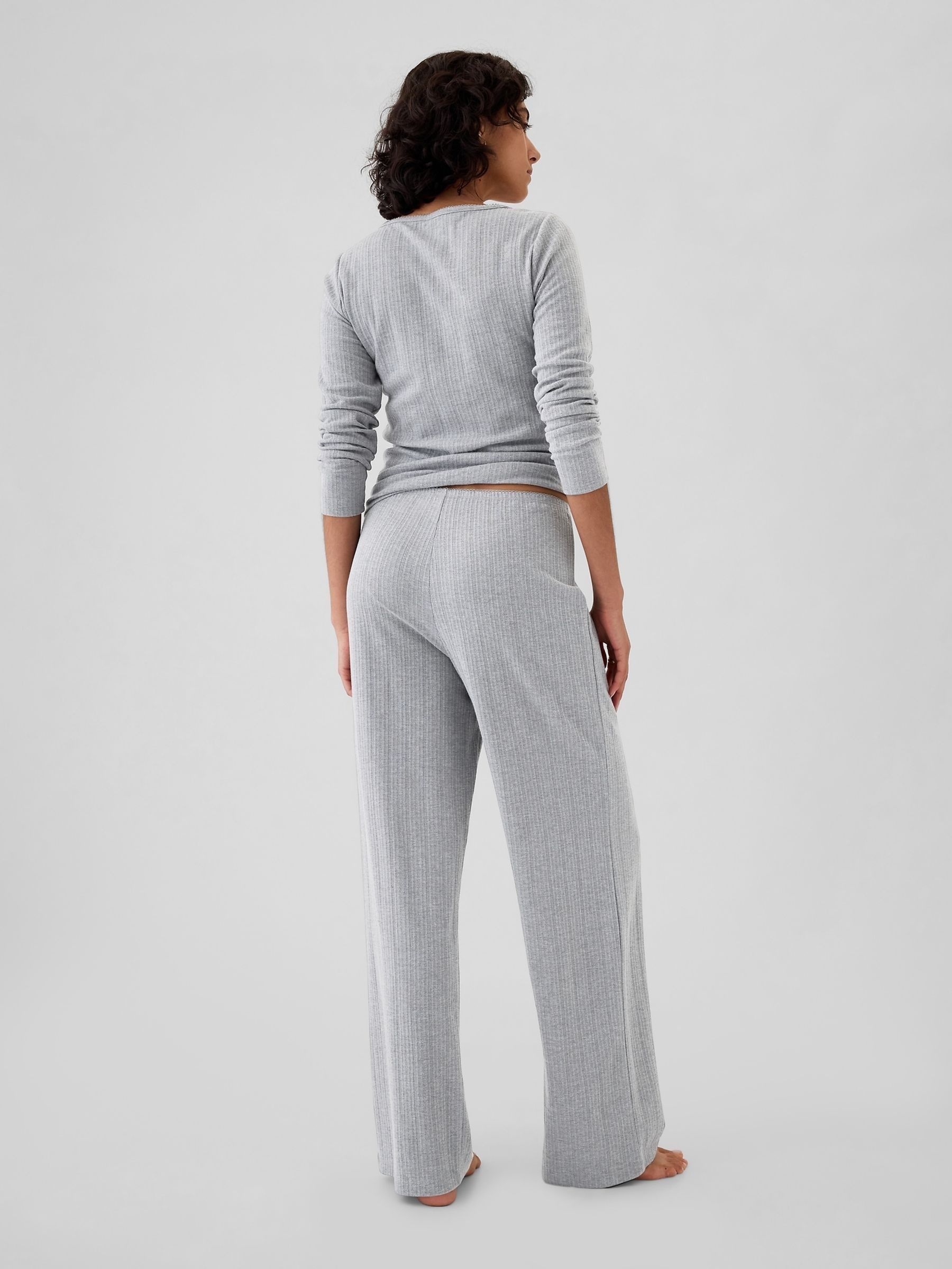 Grey Pointelle Pyjama Bottoms - Image 2 of 4