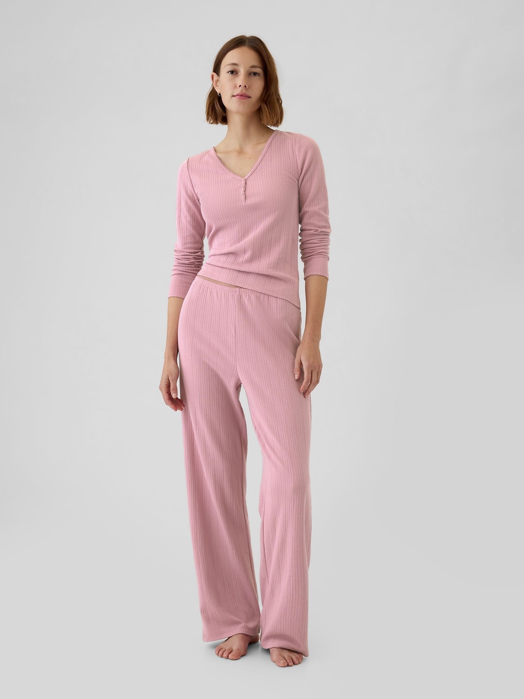 Pink Pointelle Pyjama Bottoms - Image 1 of 4