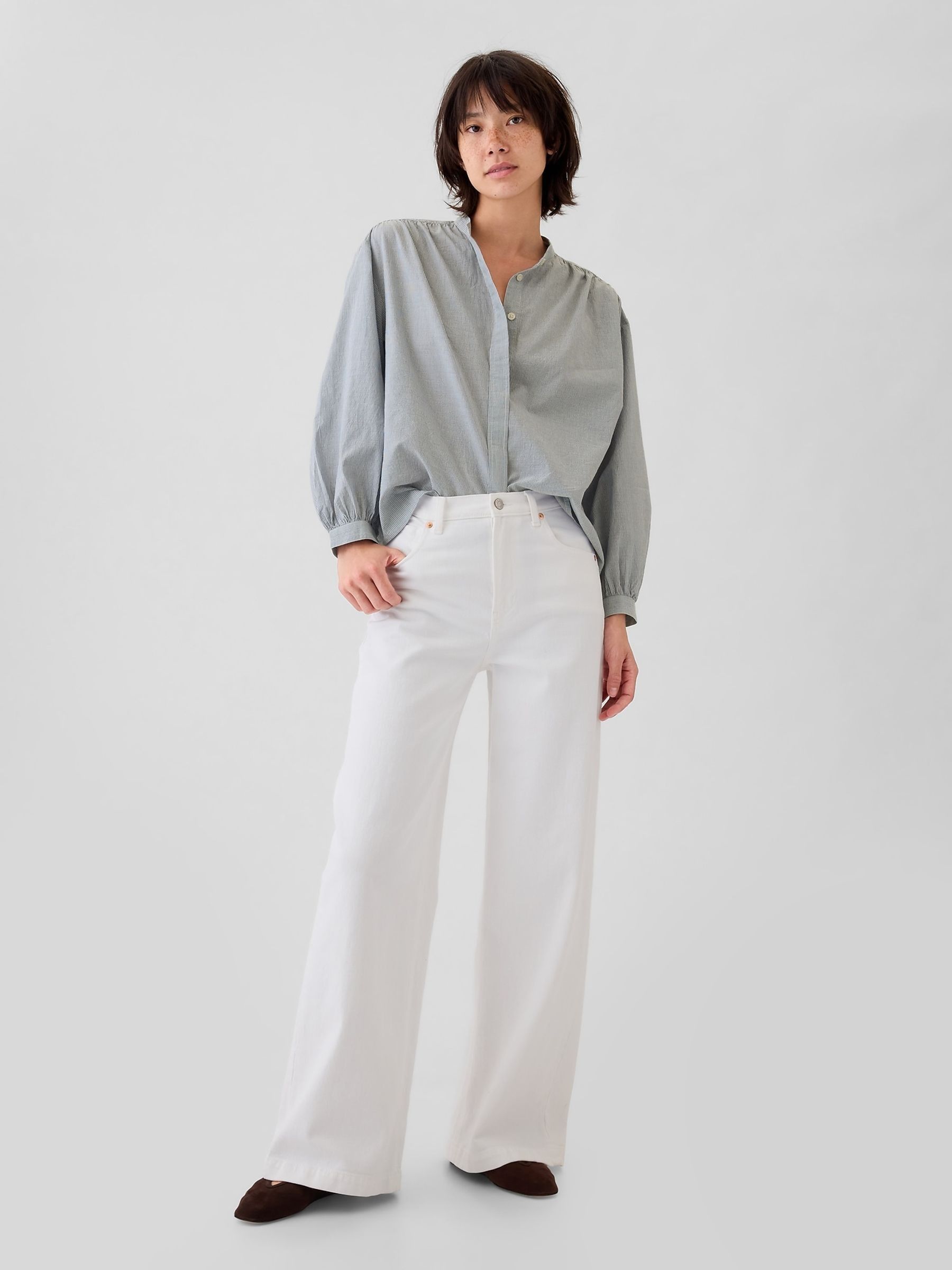 Blue Relaxed Long Sleeve Shirt - Image 3 of 5