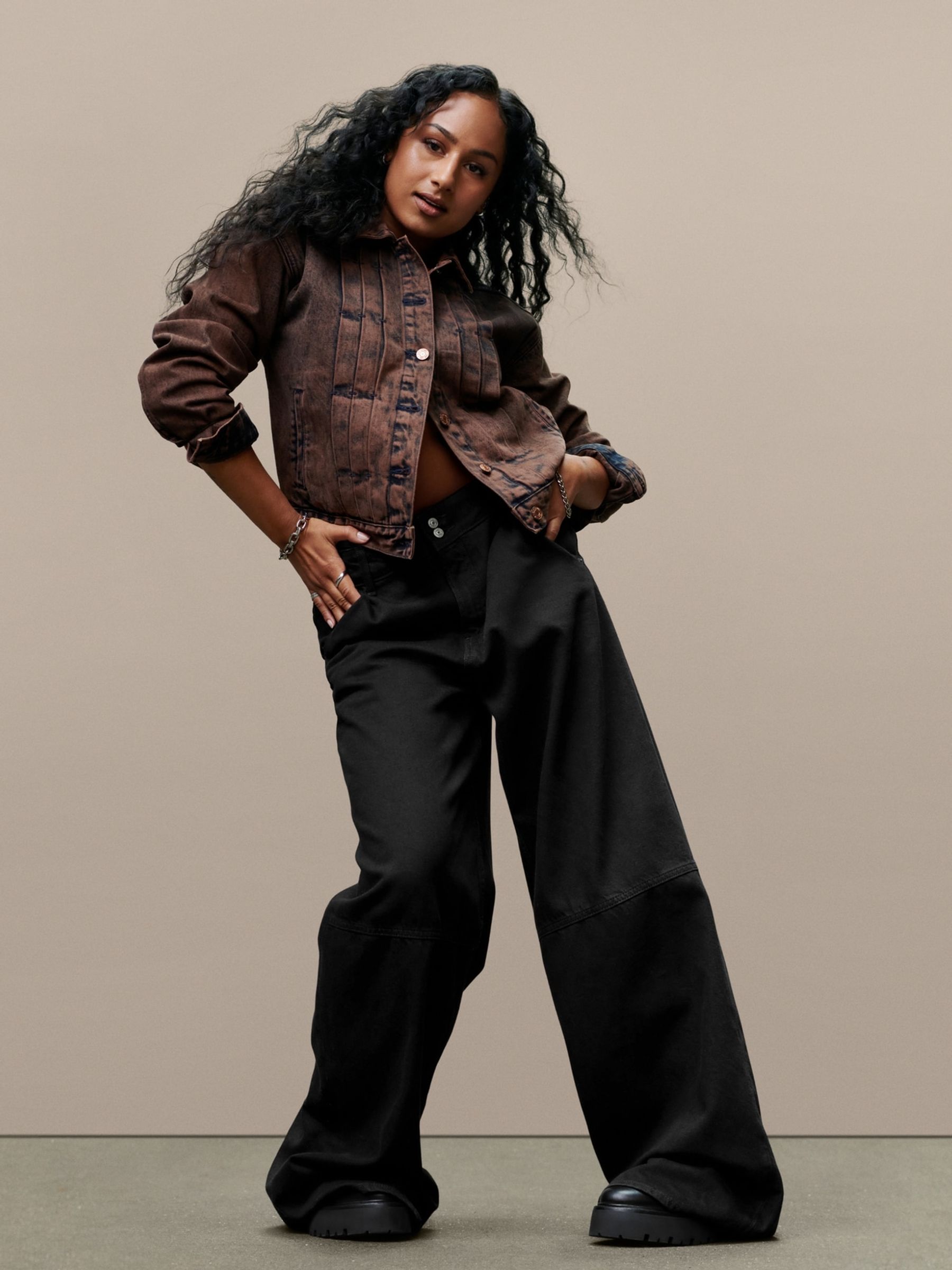 Black Mid Rise UltraSoft Baggy Jeans - Image 8 of 9
