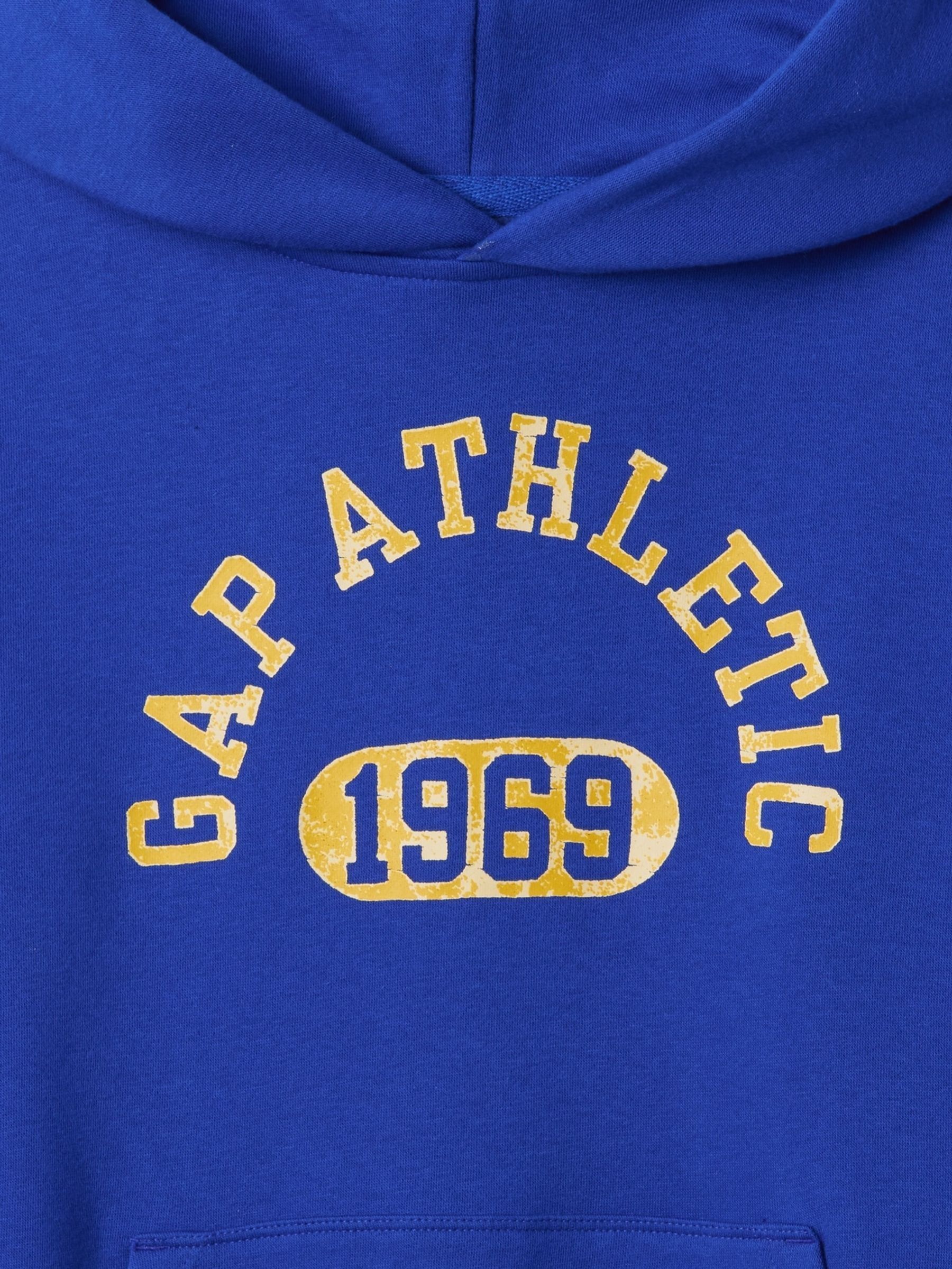 Blue Athletic Logo Hoodie (4-13yrs) - Image 5 of 5