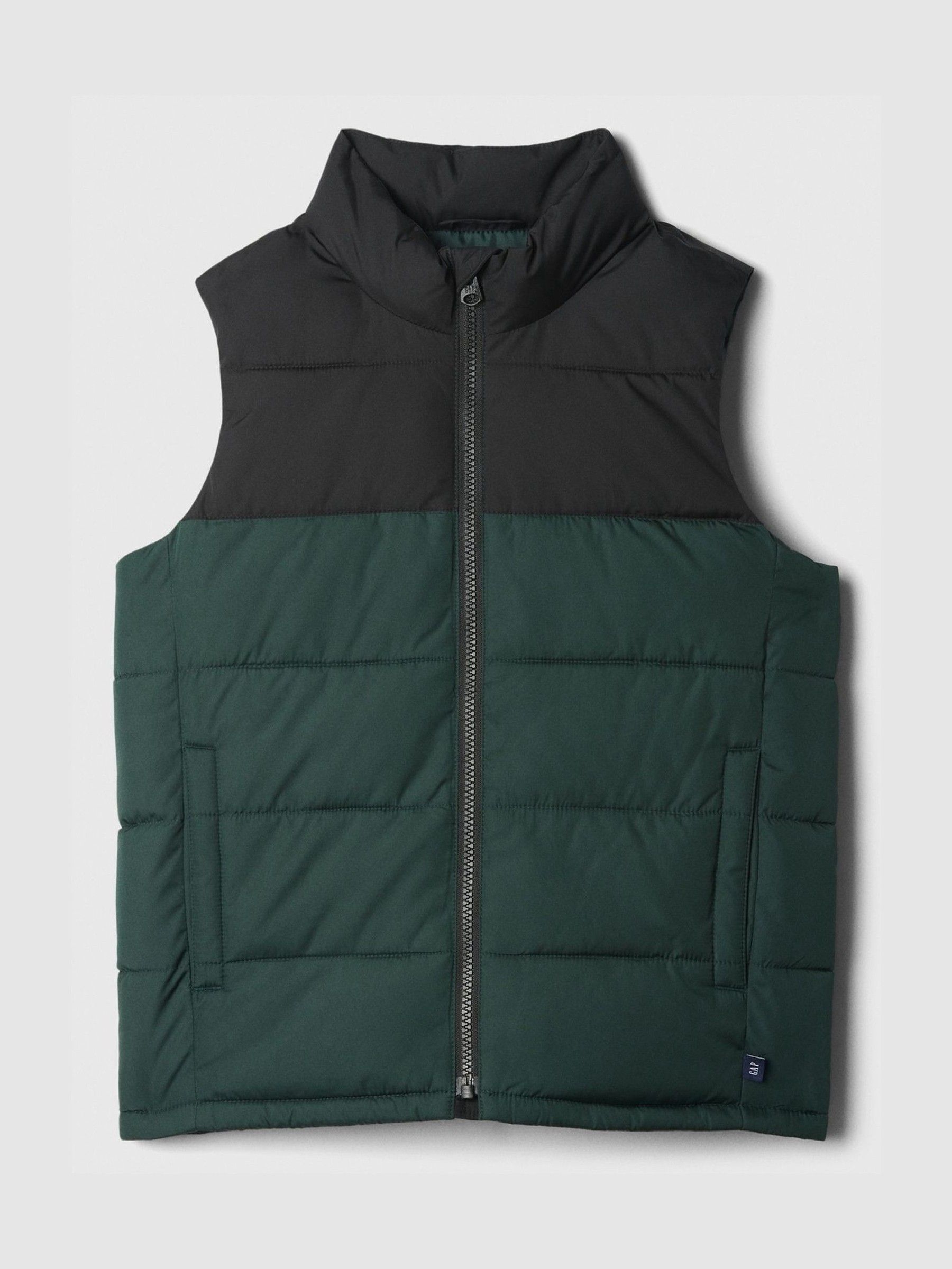 Green Cold Control Puffer Gilet (4-13yrs) - Image 1 of 1