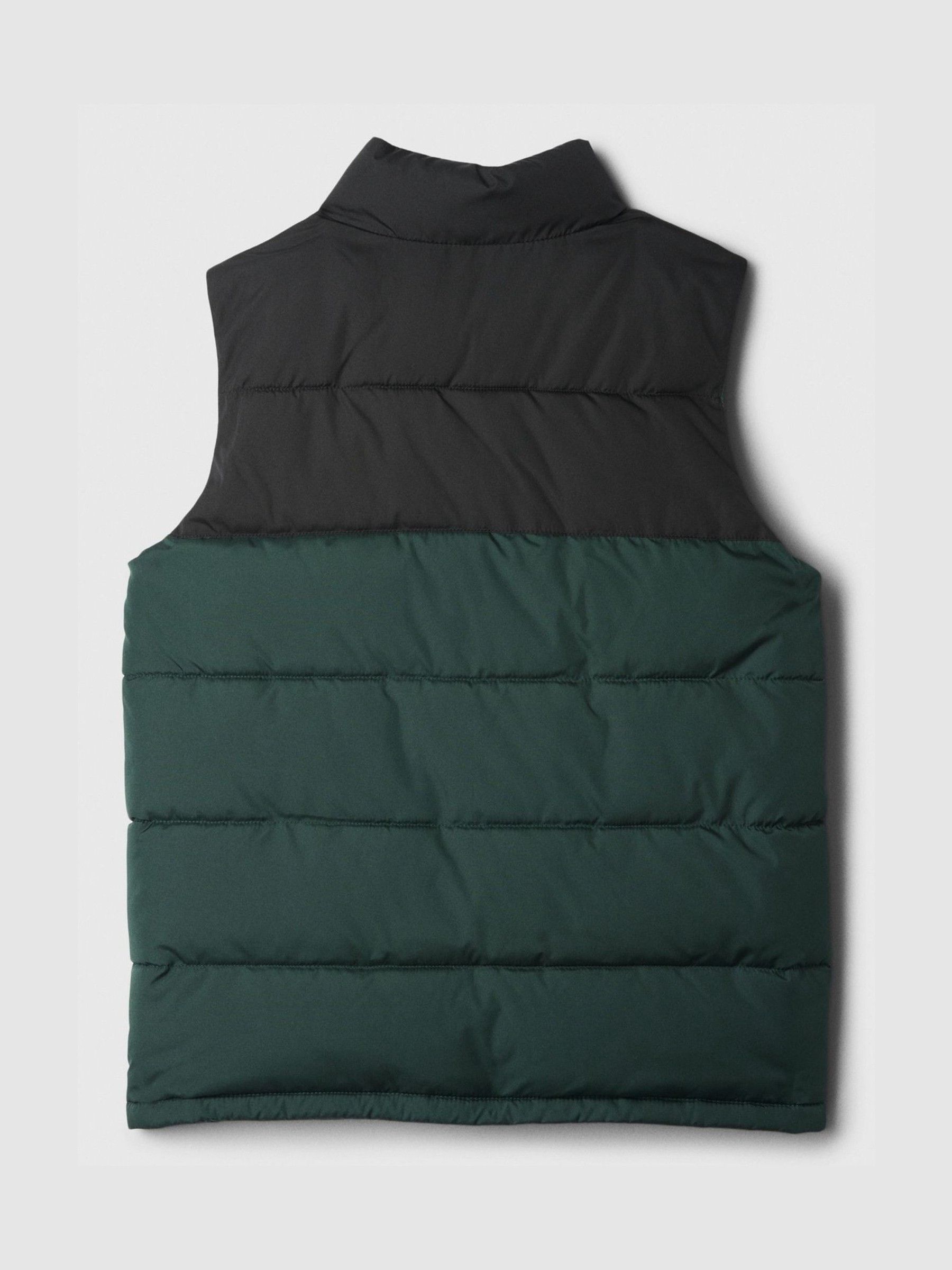 Green Cold Control Puffer Gilet (4-13yrs) - Image 2 of 5