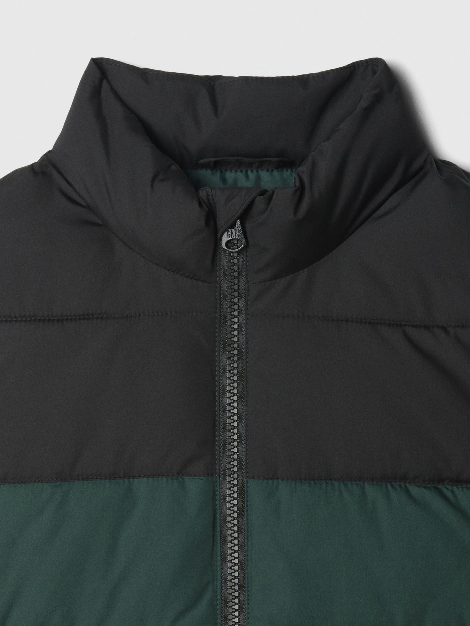 Green Cold Control Puffer Gilet (4-13yrs) - Image 3 of 5