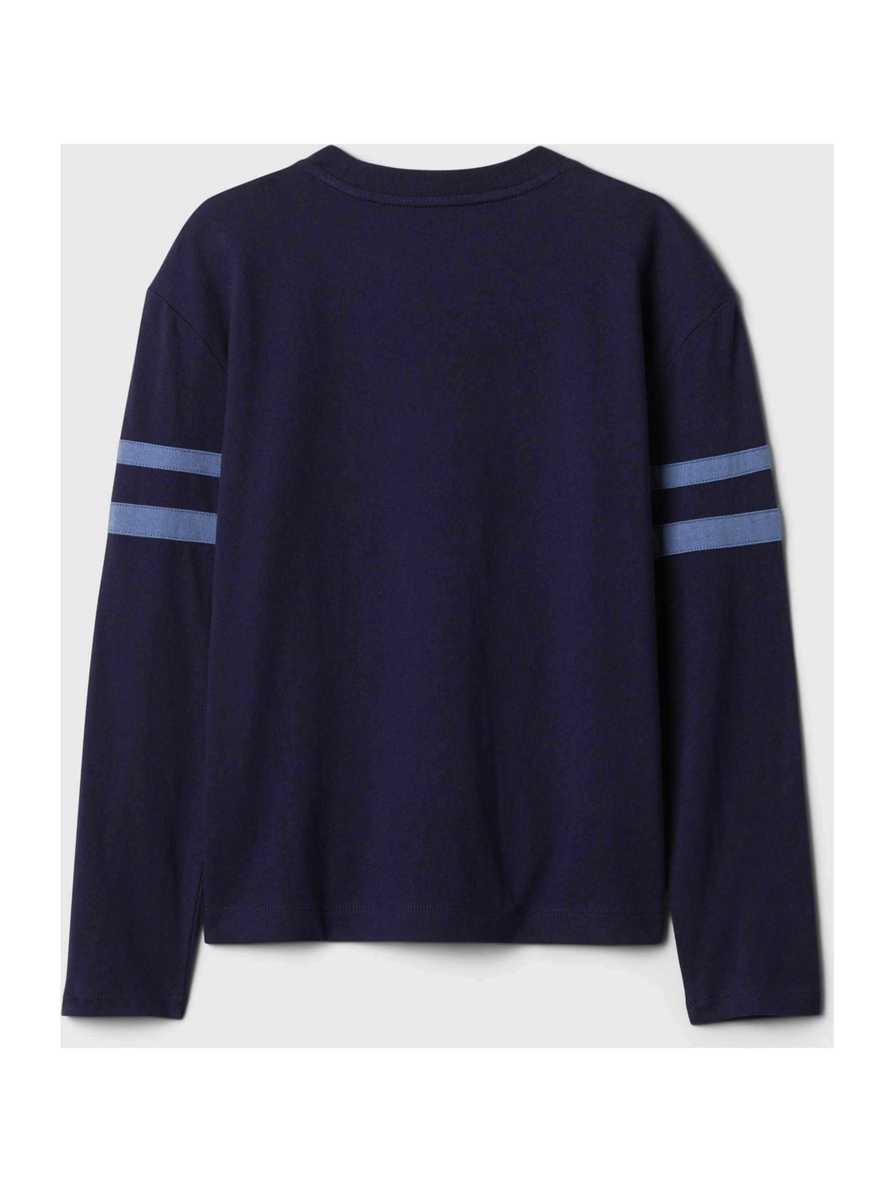 Navy/Blue Athletic Graphic Crew Neck Long Sleeve T-Shirt (4-13yrs) - Image 2 of 3
