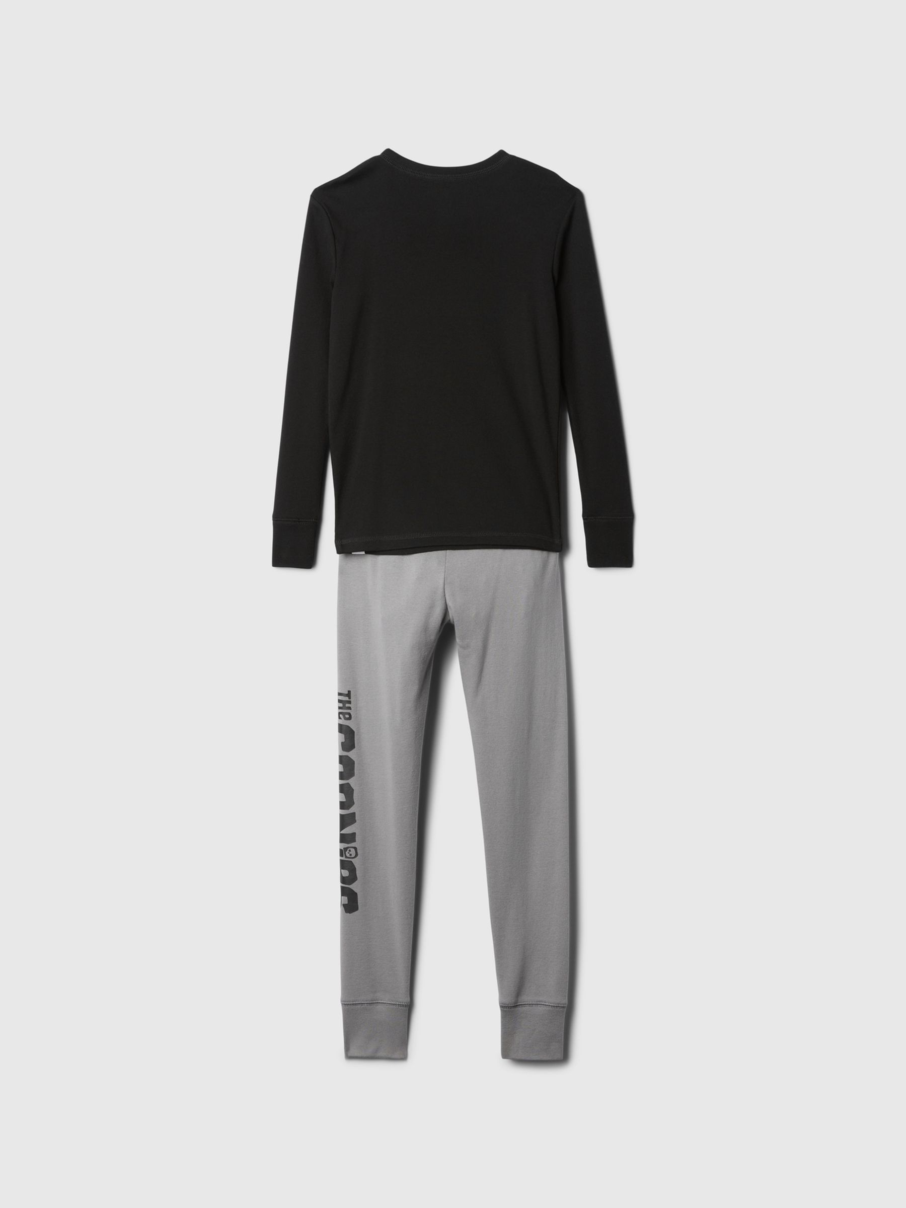 Black Goonies Cotton Long Sleeve Pyjama Set (4-13yrs) - Image 2 of 3