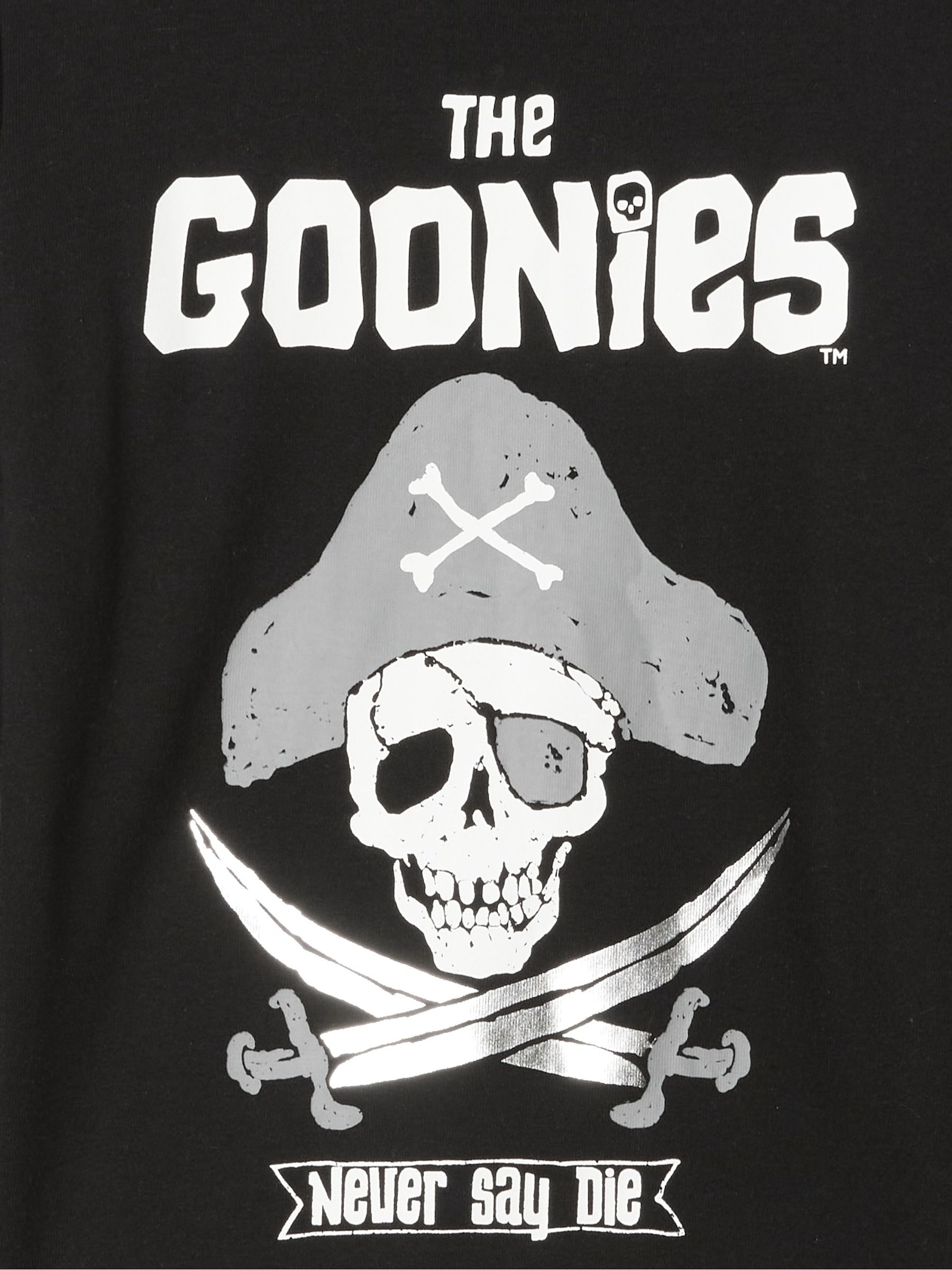Black Goonies Cotton Long Sleeve Pyjama Set (4-13yrs) - Image 3 of 3