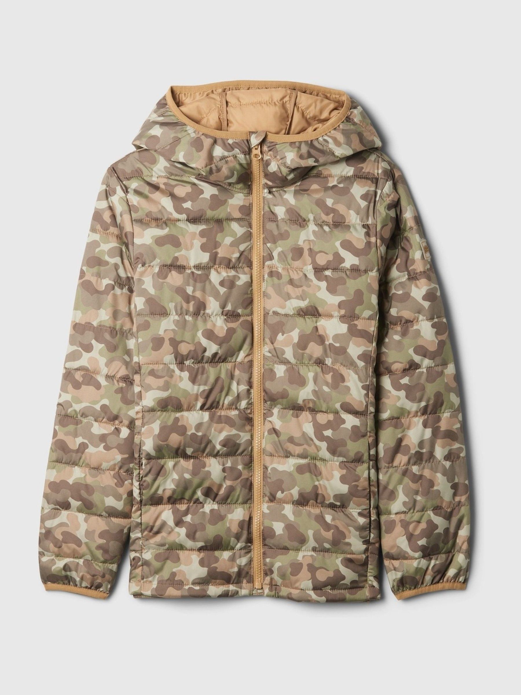 Green Camo Cold Control Water Resistant Puffer Jacket (4-13yrs) - Image 5 of 6