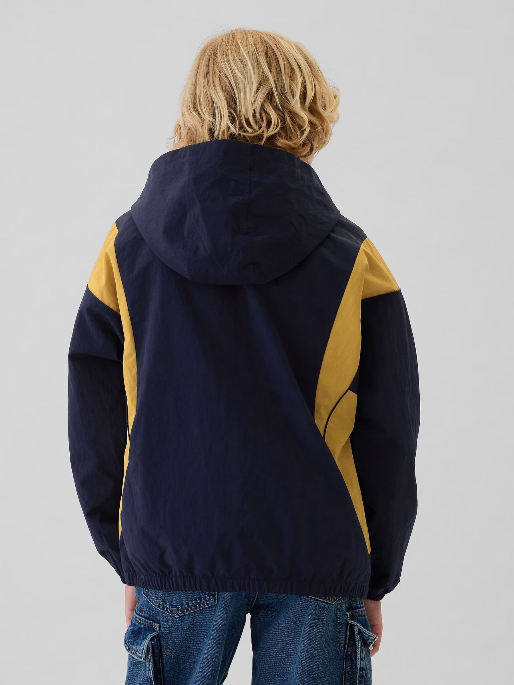 Blue Logo Hooded Windbreaker Jacket (4-13yrs) - Image 2 of 4