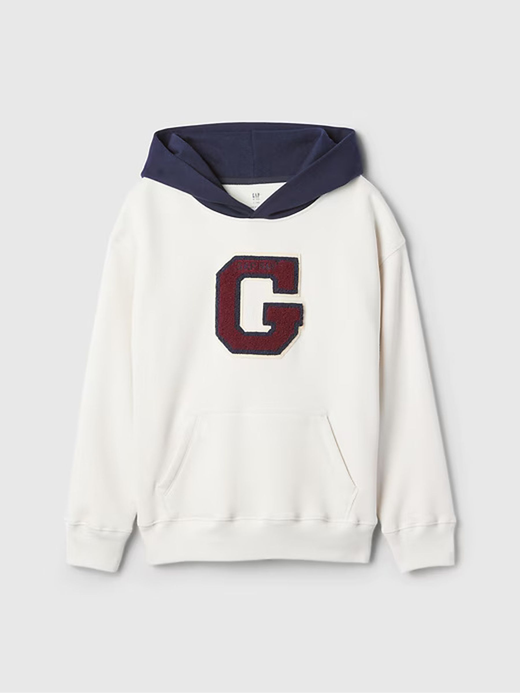 Cream Logo Varsity Hoodie (4-13yrs) - Image 5 of 6