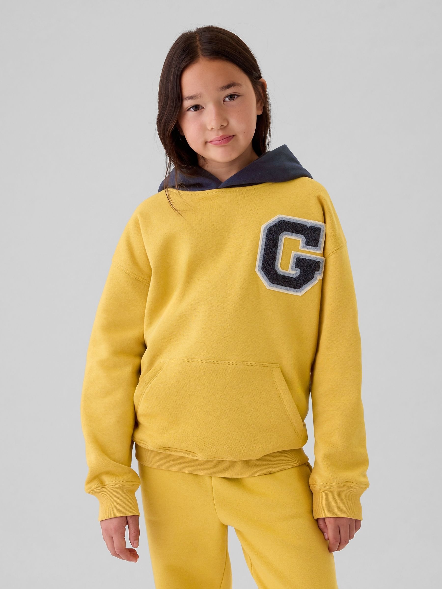 Yellow Athletic Logo Hoodie (4-13yrs) - Image 4 of 5