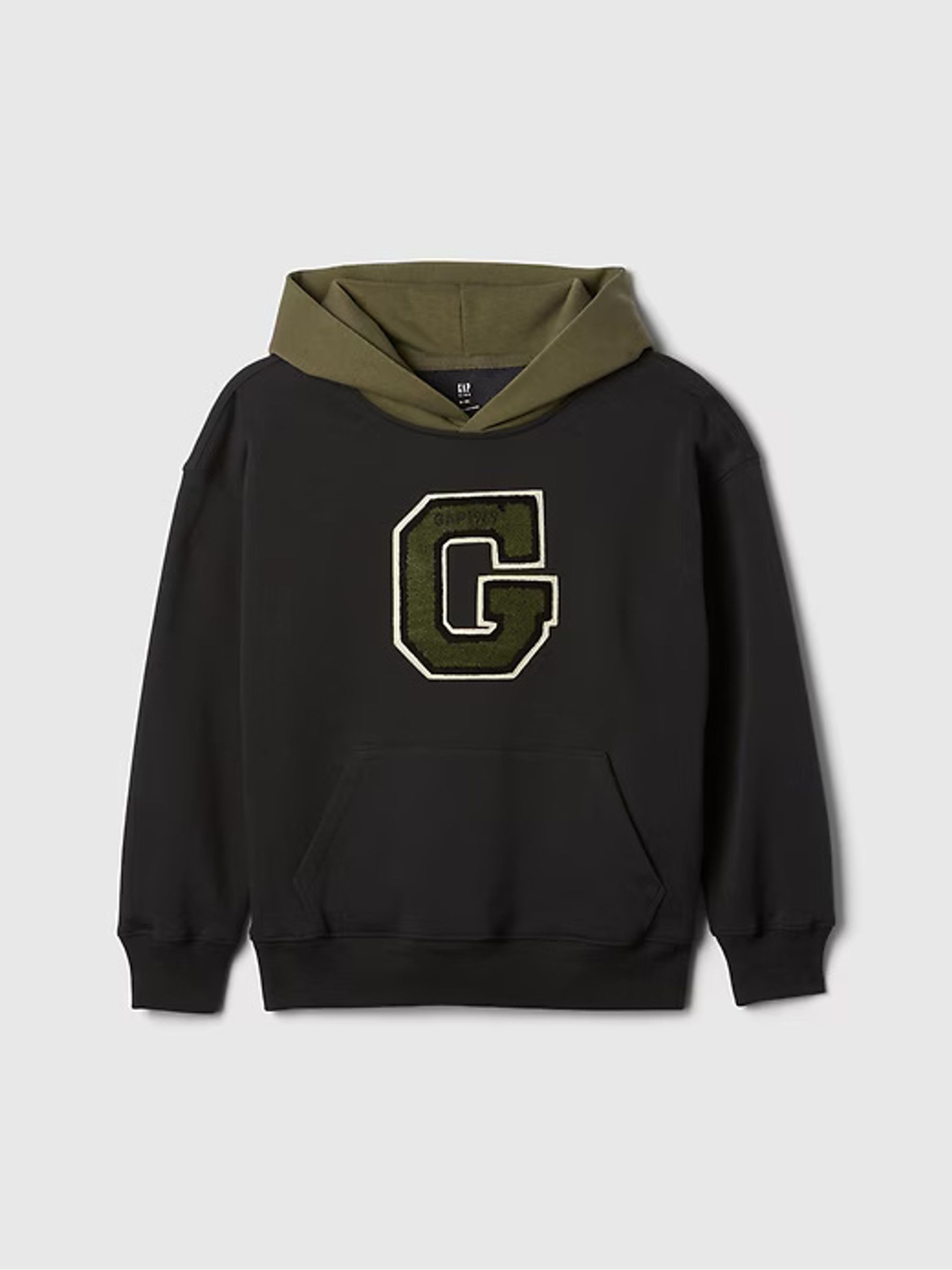 Black Logo Varsity Hoodie (4-13yrs) - Image 5 of 6