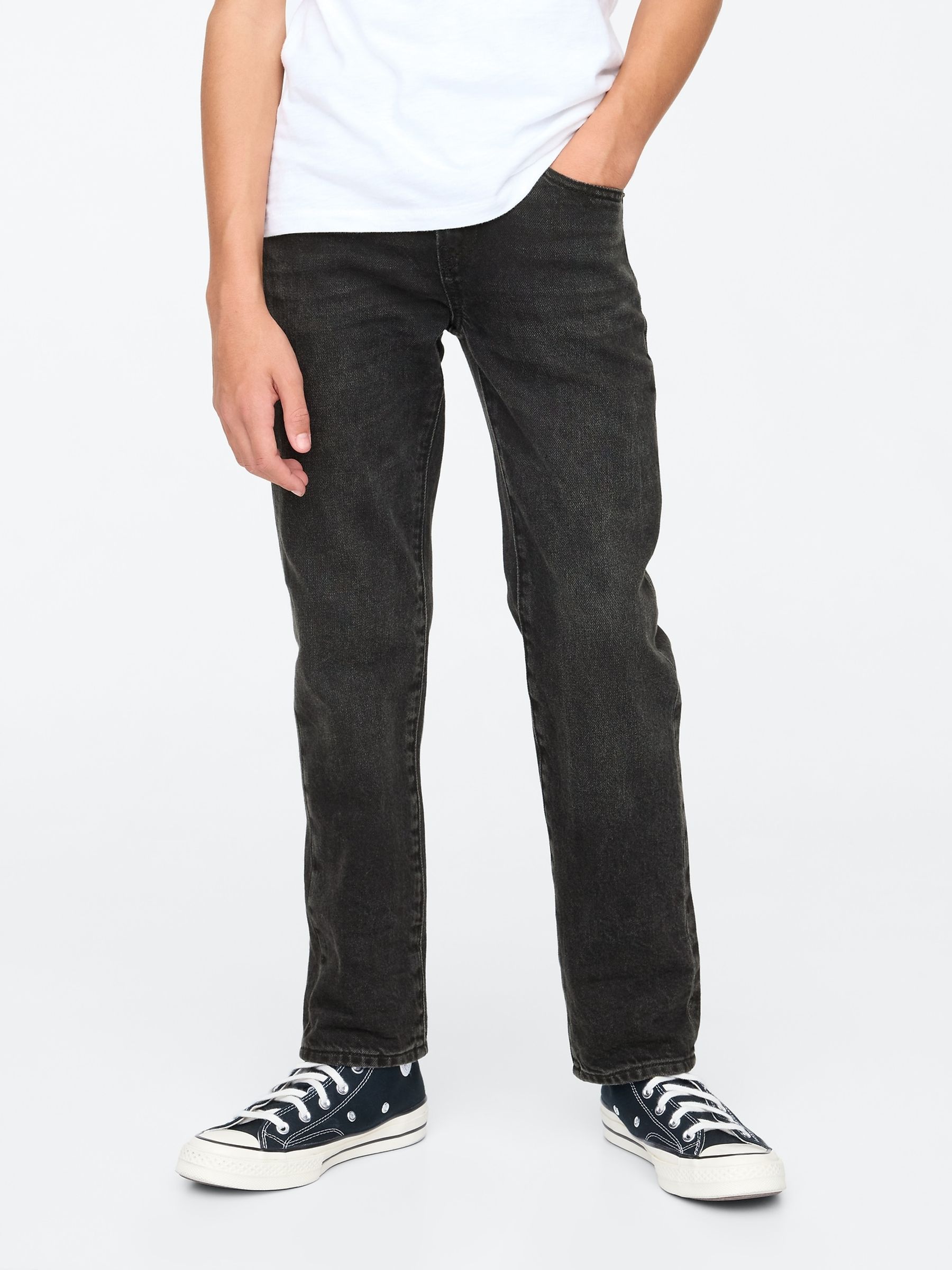 Black Original Straight Fit Pull On Jeans (5-13yrs) - Image 2 of 5