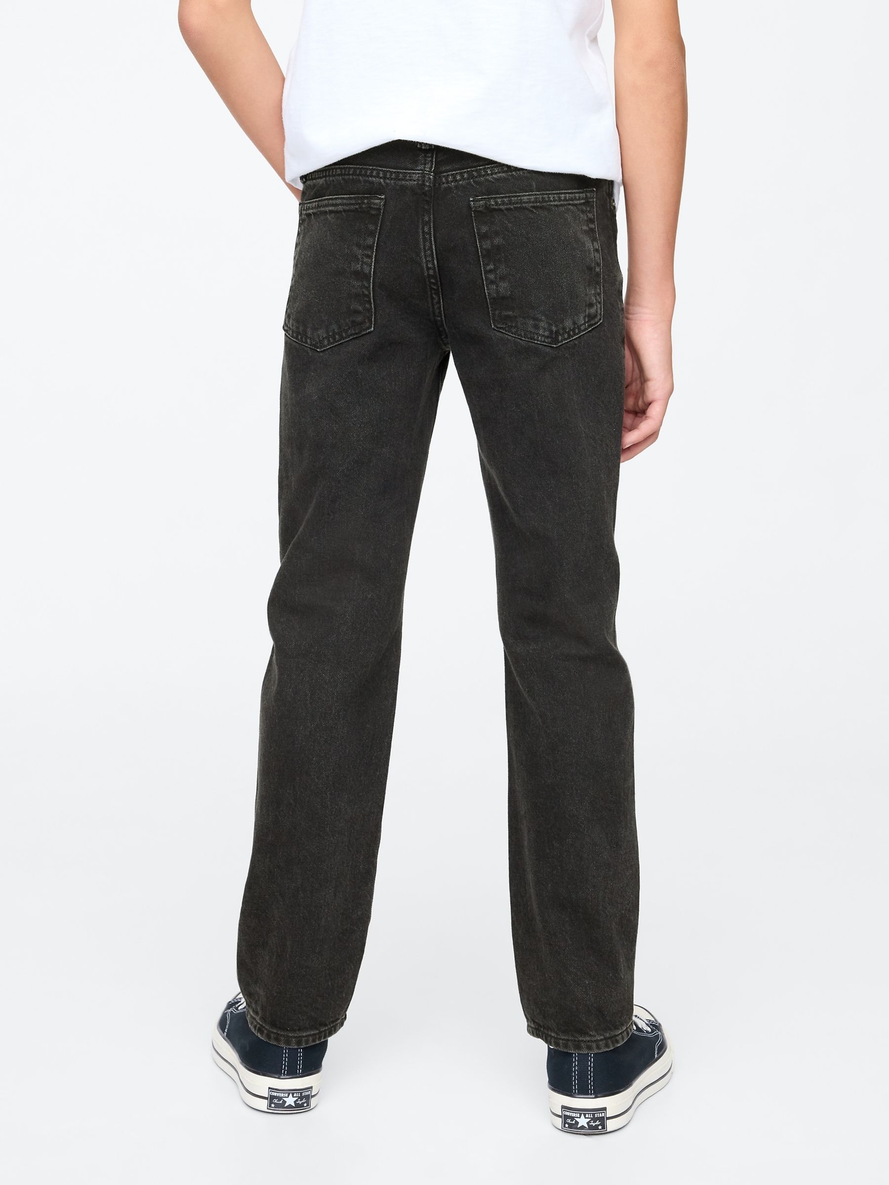Black Original Straight Fit Pull On Jeans (5-13yrs) - Image 3 of 5