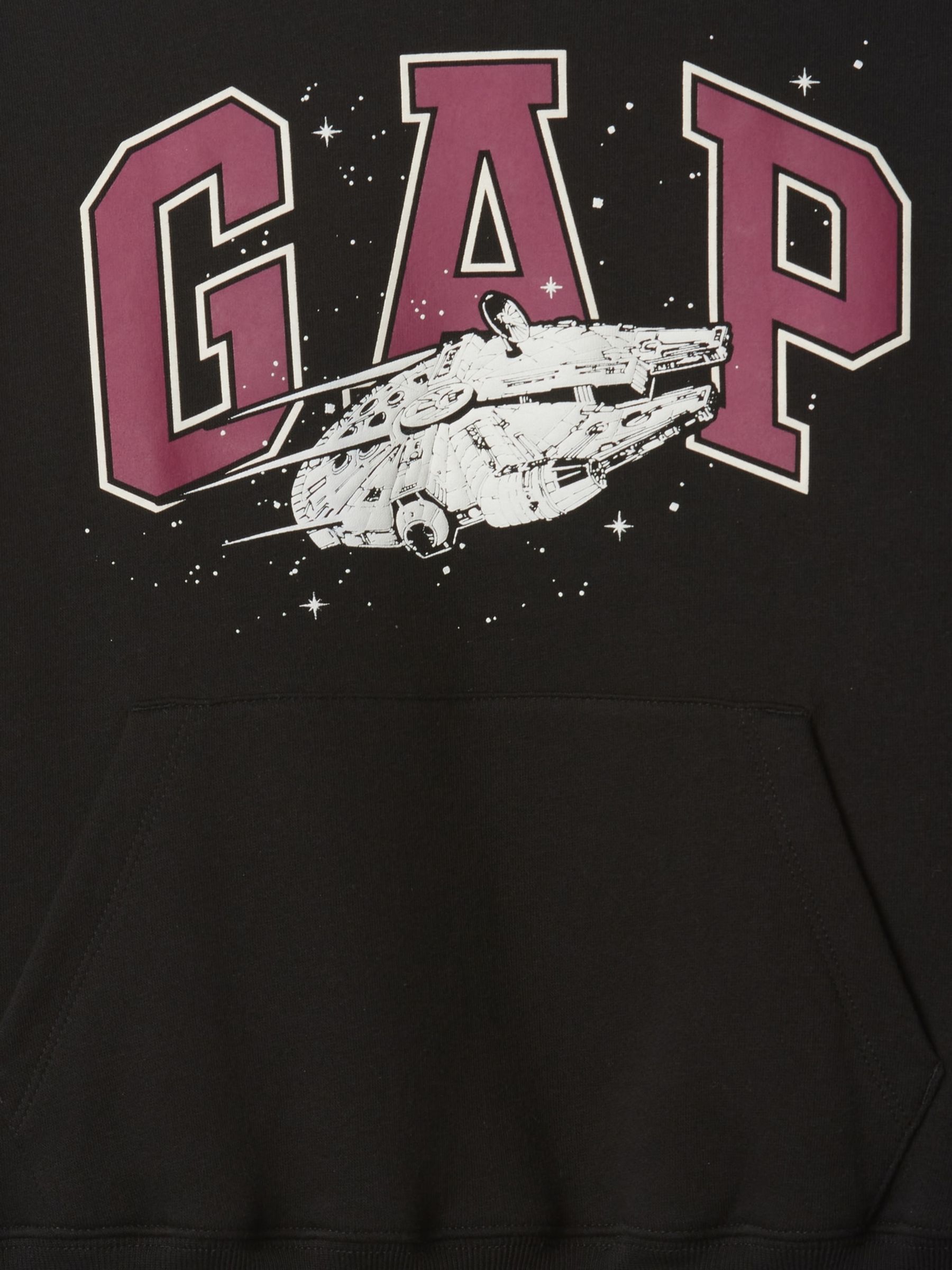 Black Star Wars Graphic Relaxed Logo Hoodie (4-13yrs) - Image 3 of 3