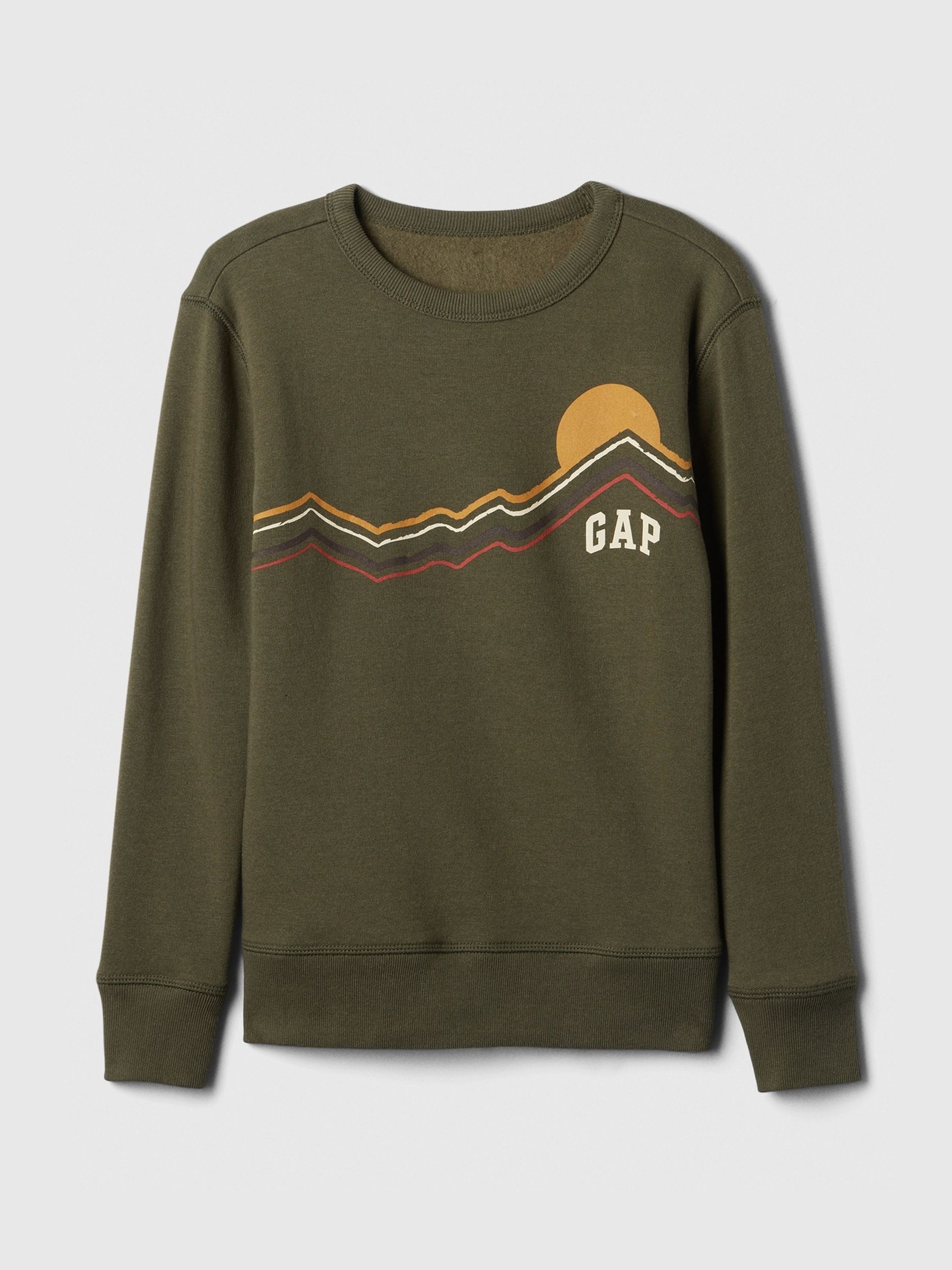 Green Logo Graphic Jumper (4-13yrs) - Image 1 of 3