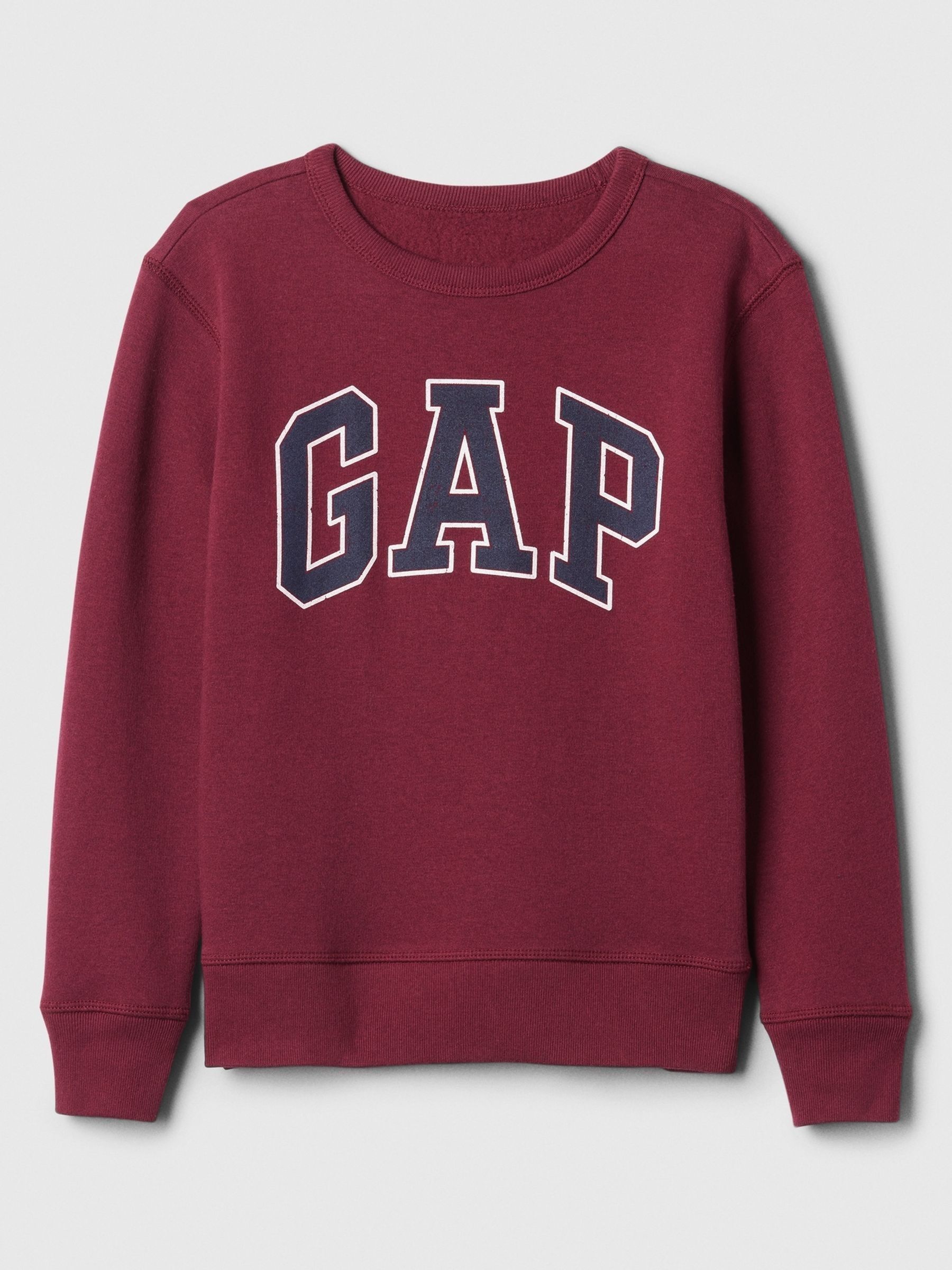 Burgundy Red Relaxed Logo Jumper (4-13yrs) - Image 1 of 3