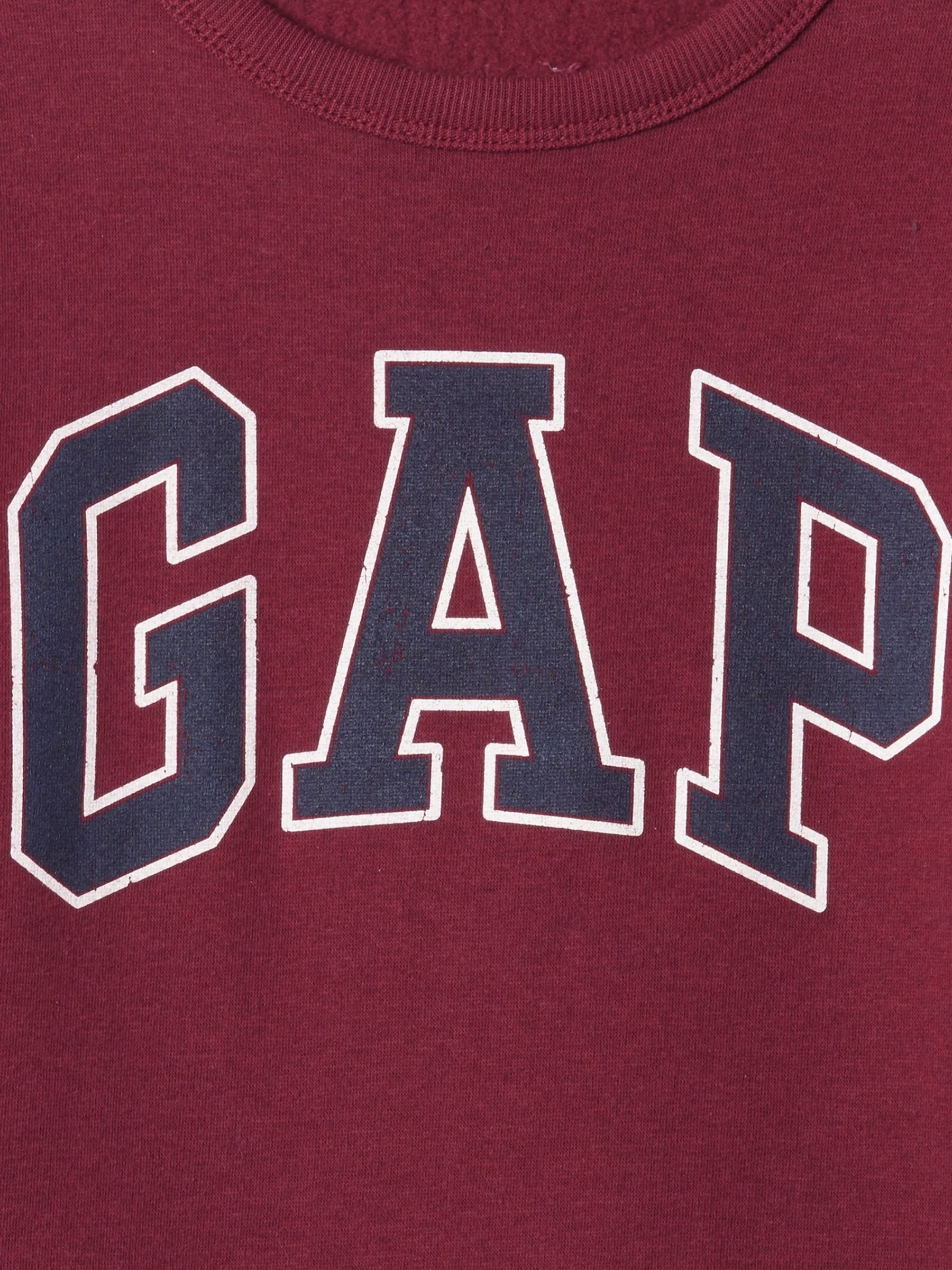 Burgundy Red Relaxed Logo Jumper (4-13yrs) - Image 3 of 3