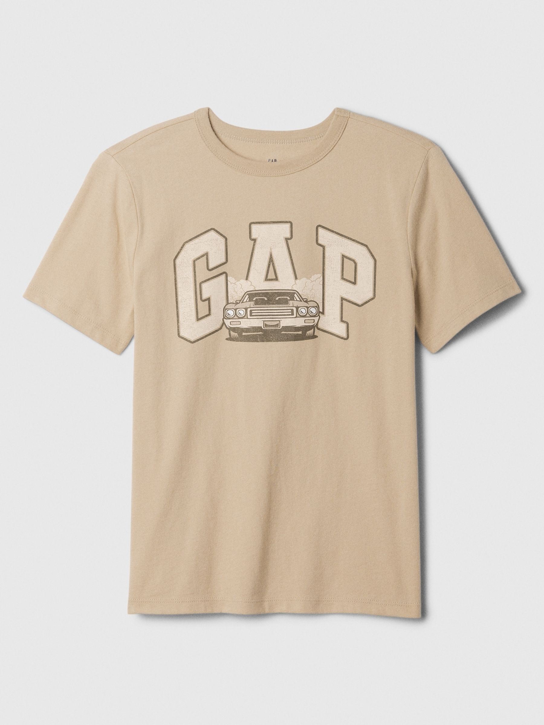 Brown Car Short Sleeve Logo T-Shirt (4-13yrs) - Image 1 of 3