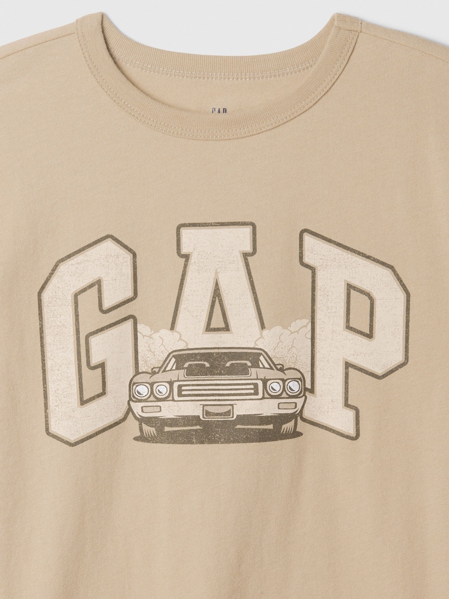 Brown Car Short Sleeve Logo T-Shirt (4-13yrs) - Image 3 of 3