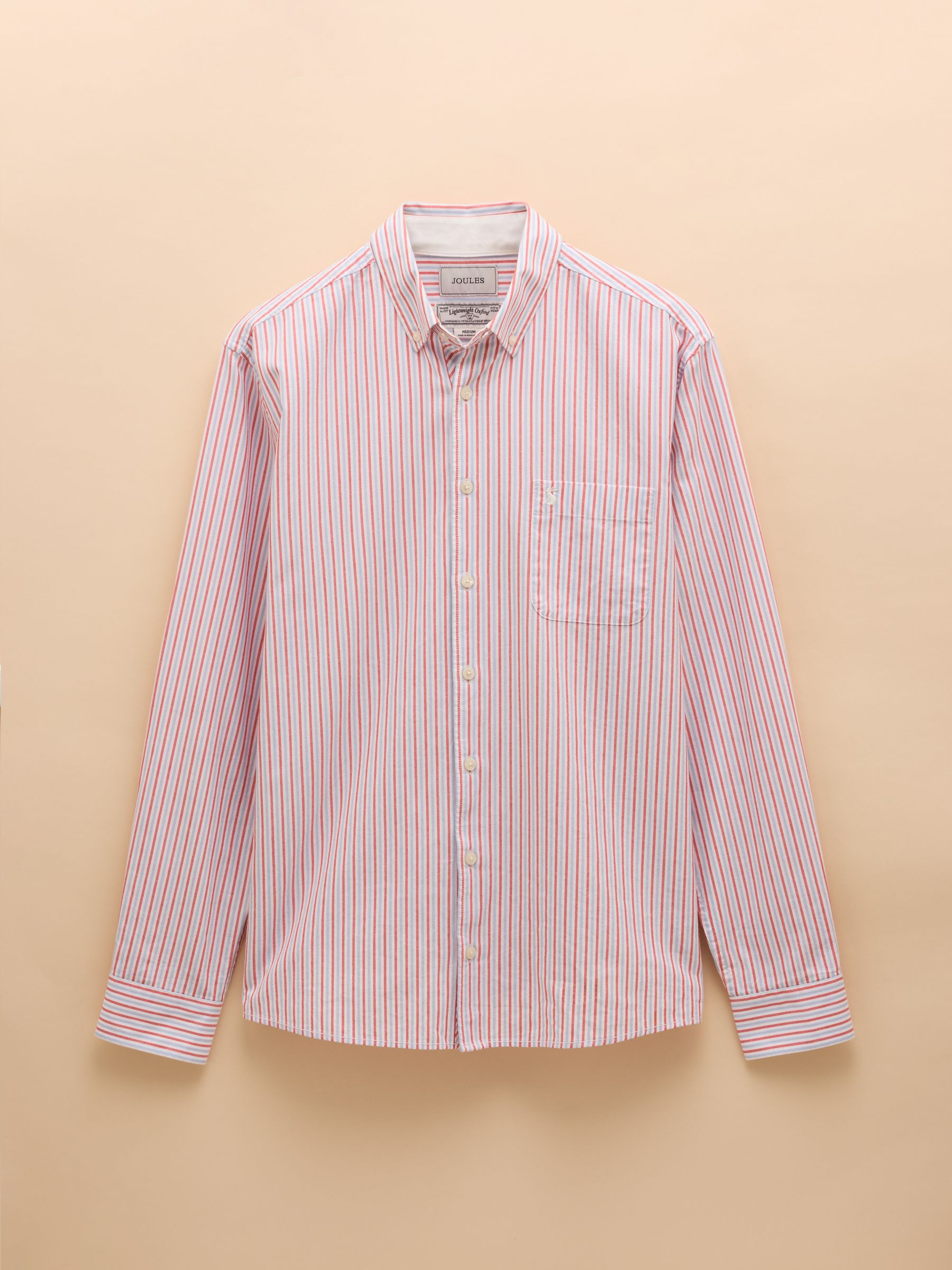 Oxford Red/Blue Stripe Classic Fit Shirt - Image 11 of 11
