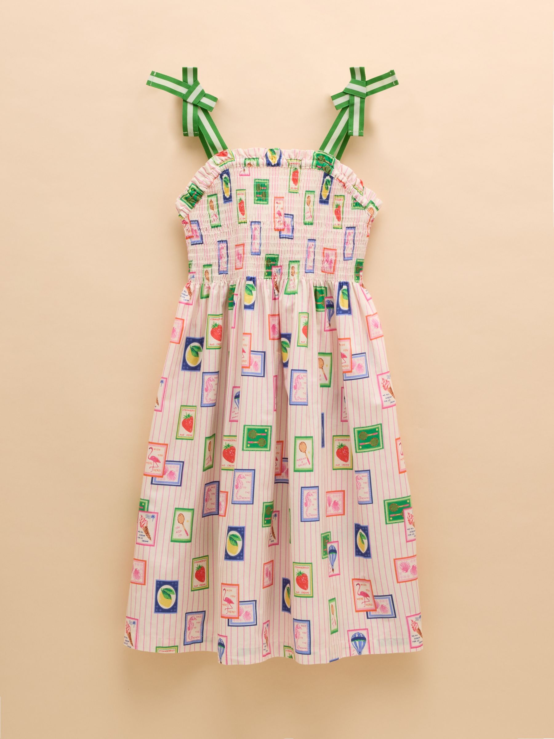 Pretty As A Picture Cream Woven Bow Tie Dress - Image 4 of 7
