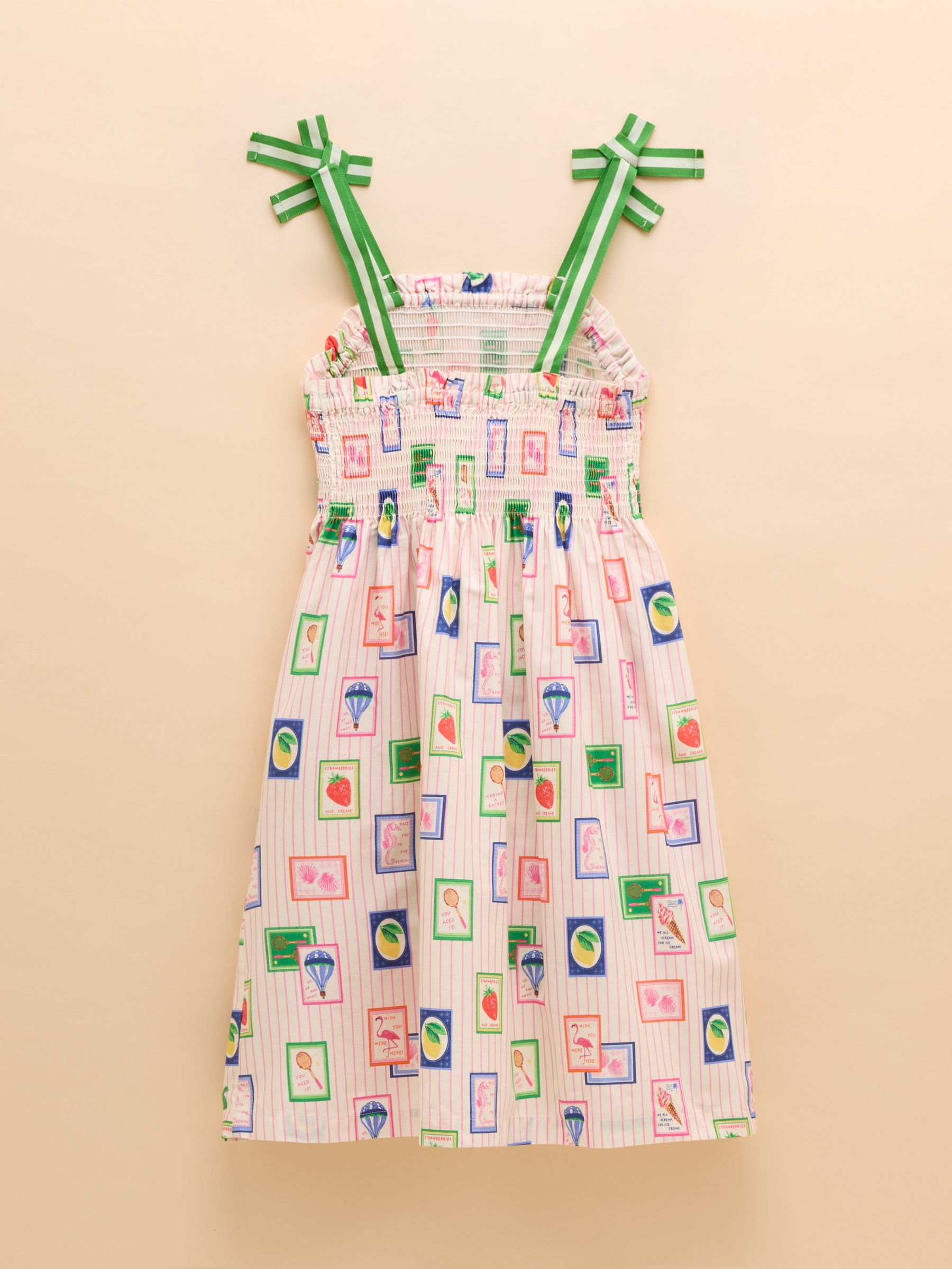 Pretty As A Picture Cream Woven Bow Tie Dress - Image 5 of 7