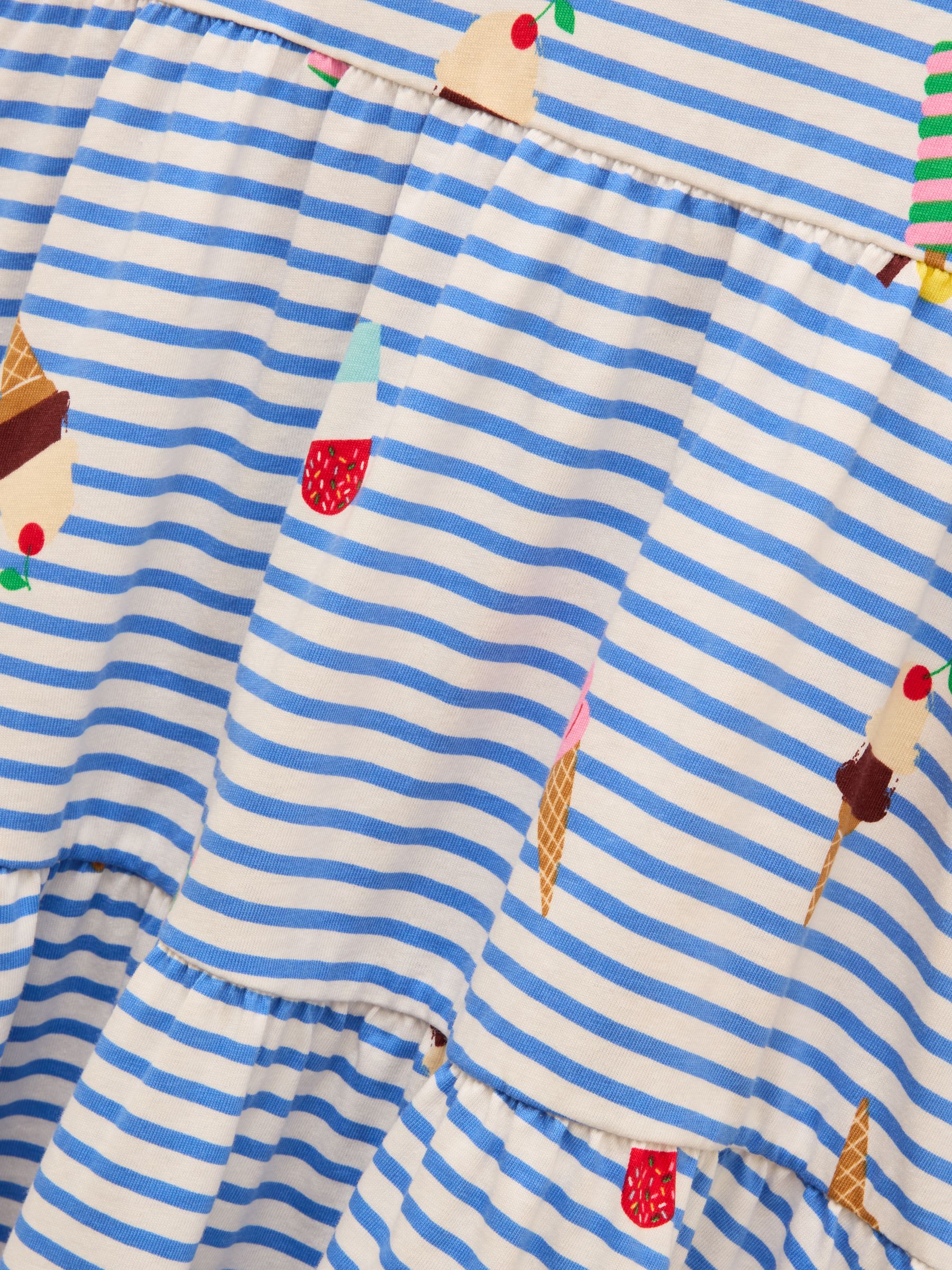 Butterly Blue Print Frill Sleeve Dress - Image 5 of 5