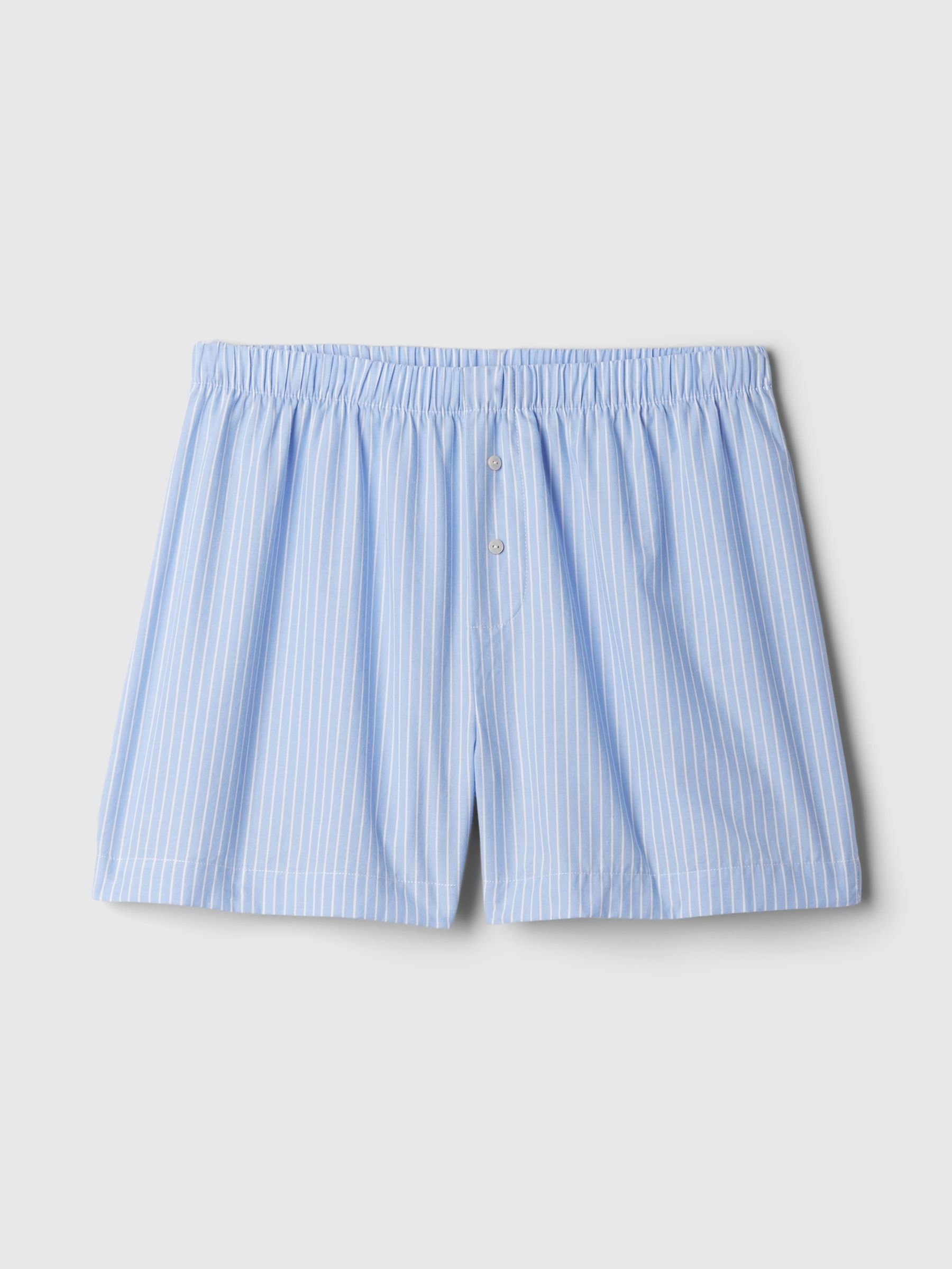 Blue Stripe Short Poplin Short Pyjama Bottoms - Image 4 of 4