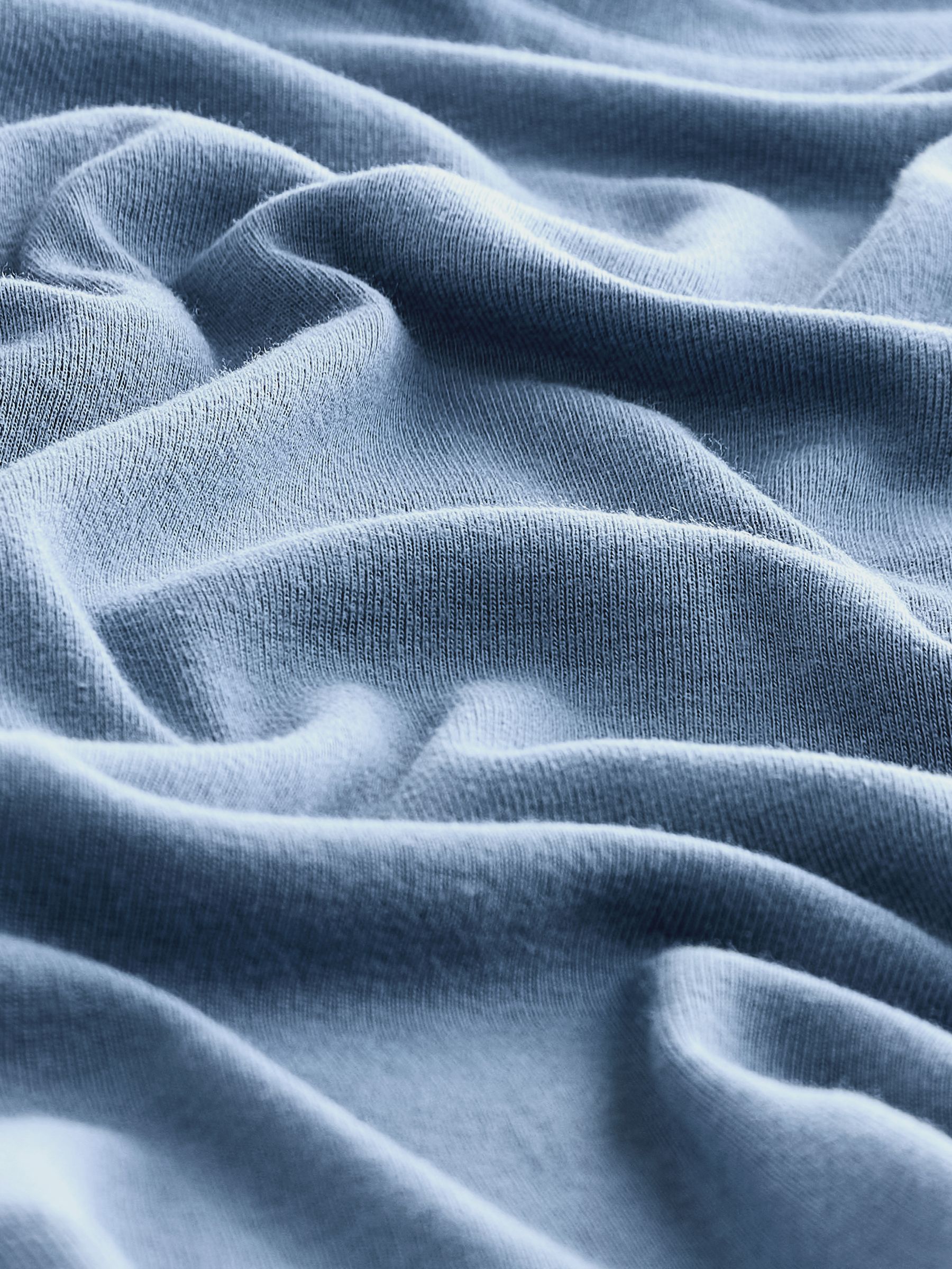 Blue Favourite Cotton-Modal Crew Neck Long Sleeve T-Shirt - Image 7 of 7