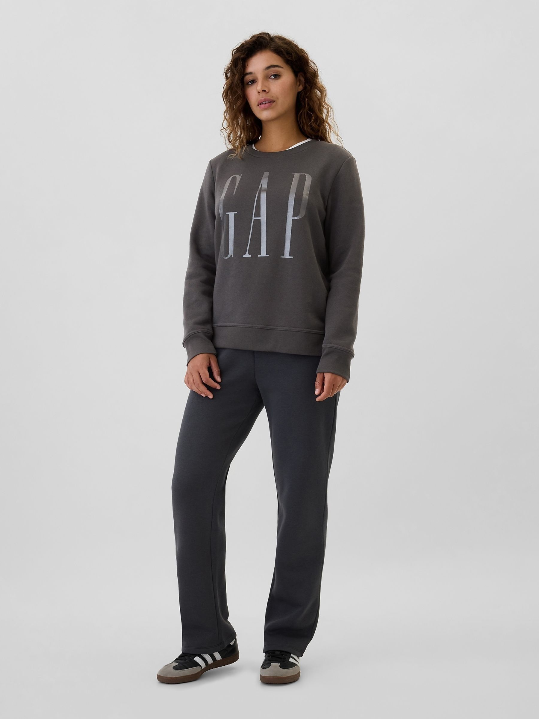 Grey Relaxed Logo Crew Neck Jumper - Image 3 of 4