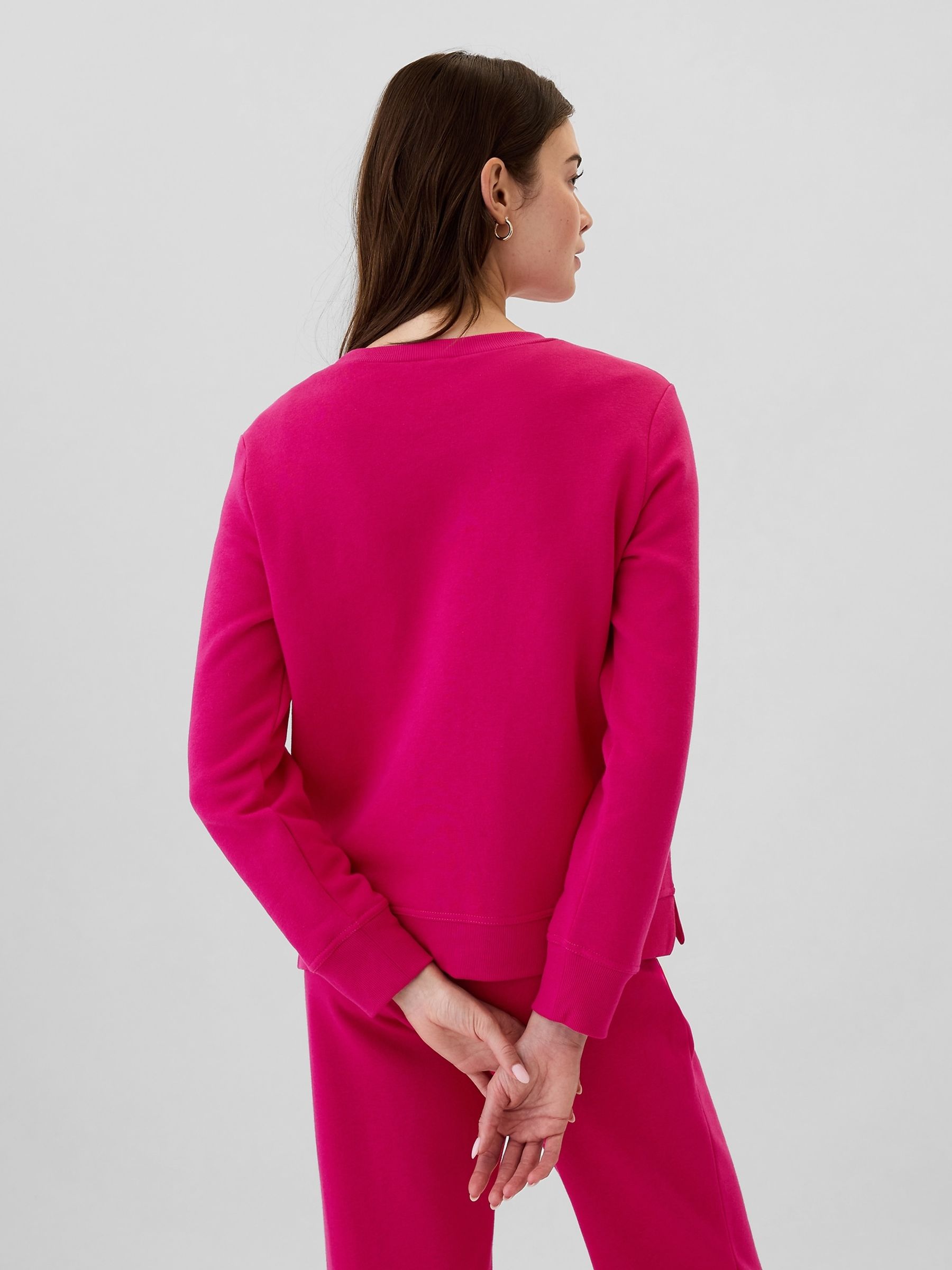 Purple Relaxed Logo Crew Neck Jumper - Image 2 of 5