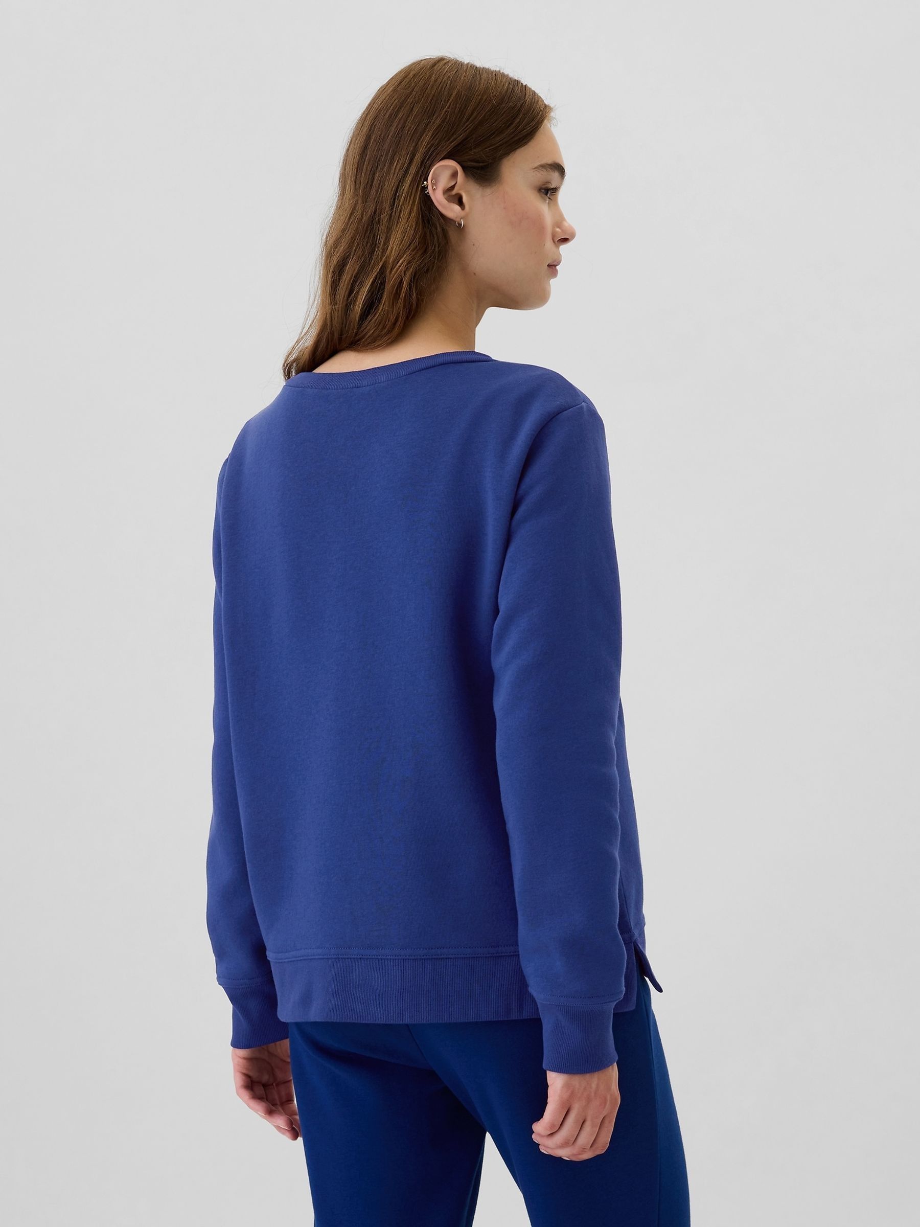 Blue Relaxed Logo Crew Neck Jumper - Image 2 of 5