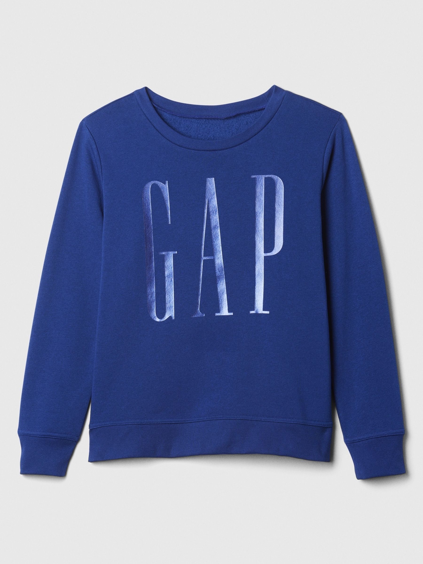 Blue Relaxed Logo Crew Neck Jumper - Image 5 of 5