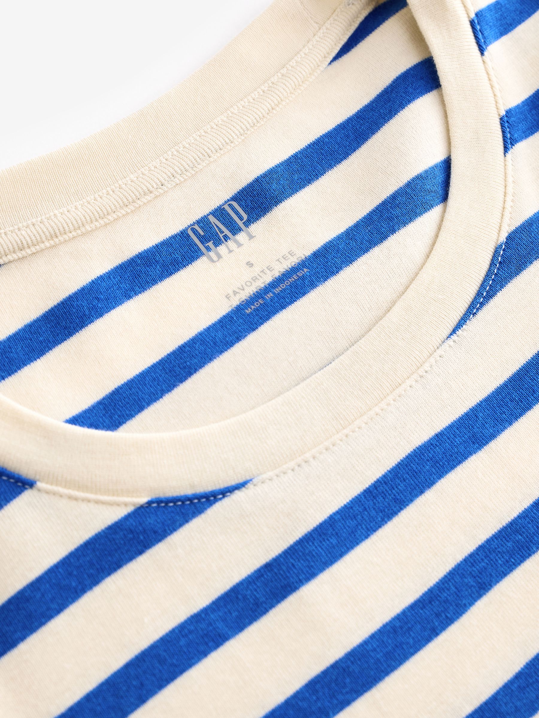White Stripe Favourite Cotton-Modal Crew Neck Long Sleeve T-Shirt - Image 7 of 8