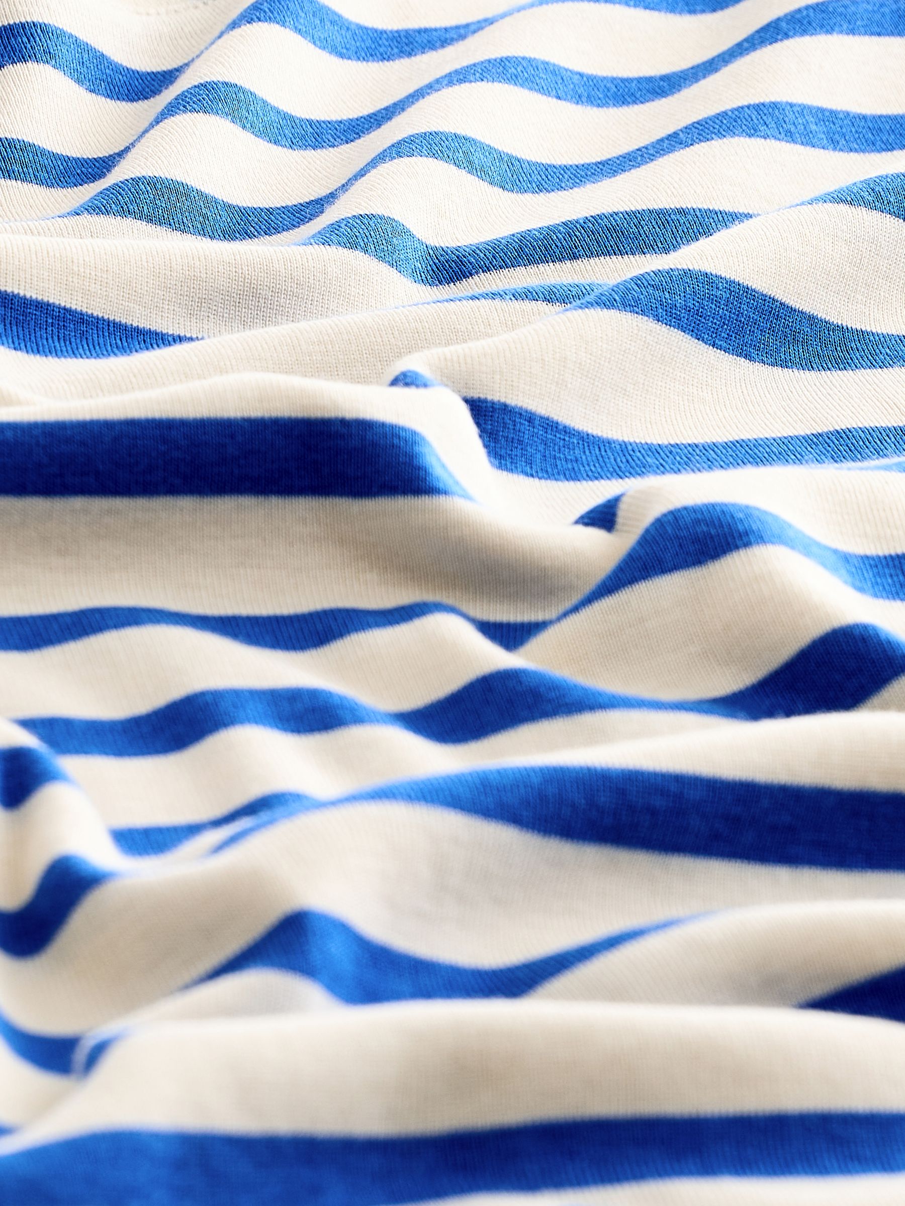 White Stripe Favourite Cotton-Modal Crew Neck Long Sleeve T-Shirt - Image 8 of 8