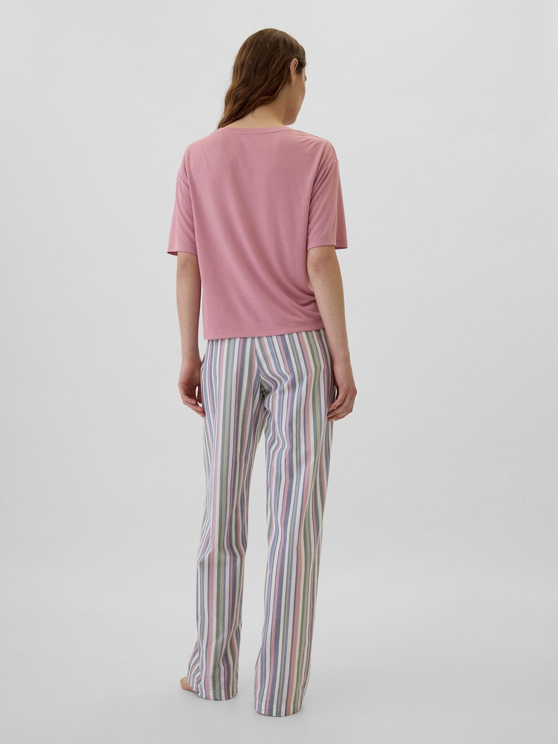Multi Stripe Poplin Pyjama Bottoms - Image 2 of 4