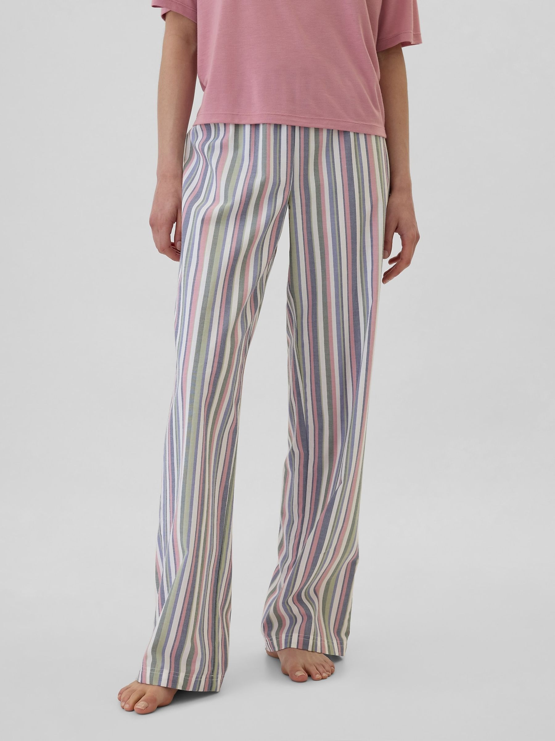 Multi Stripe Poplin Pyjama Bottoms - Image 3 of 4