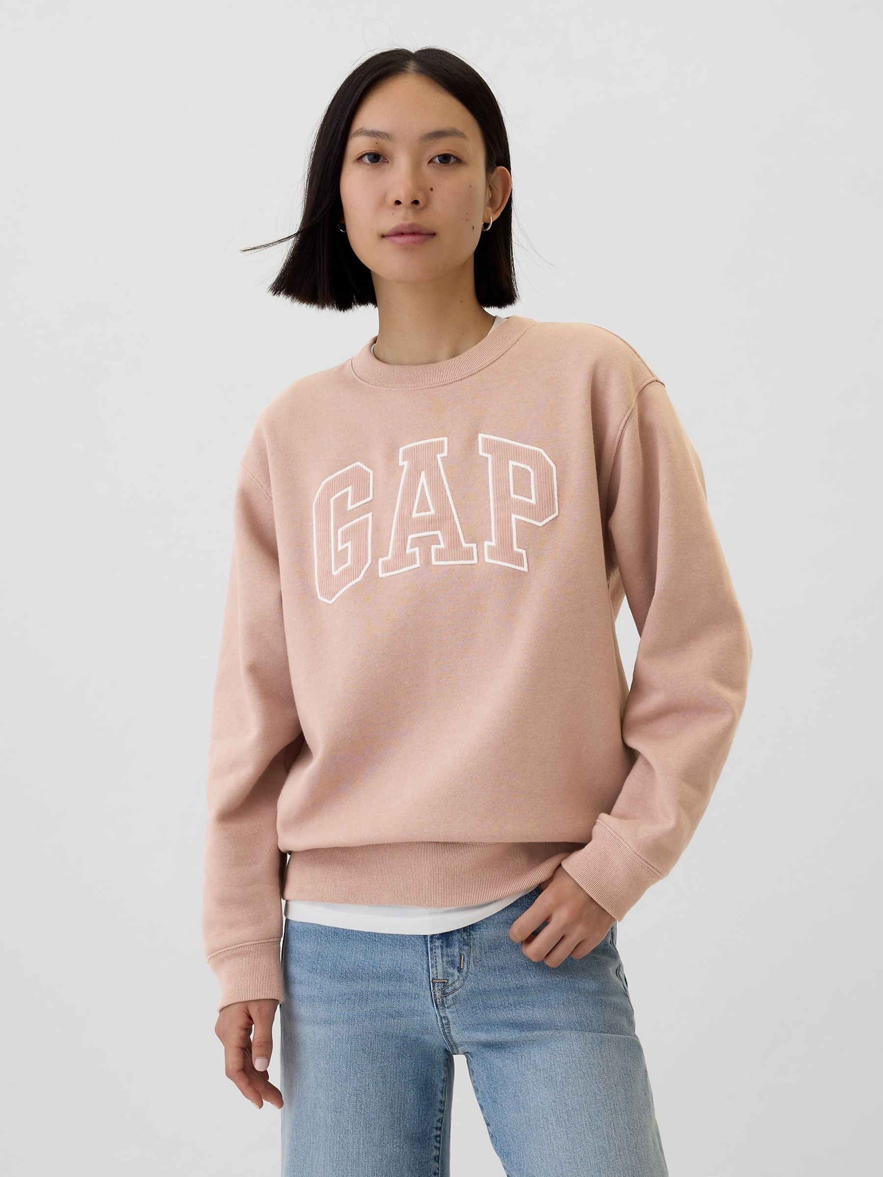 Pink Logo Crew Neck Jumper - Image 1 of 5