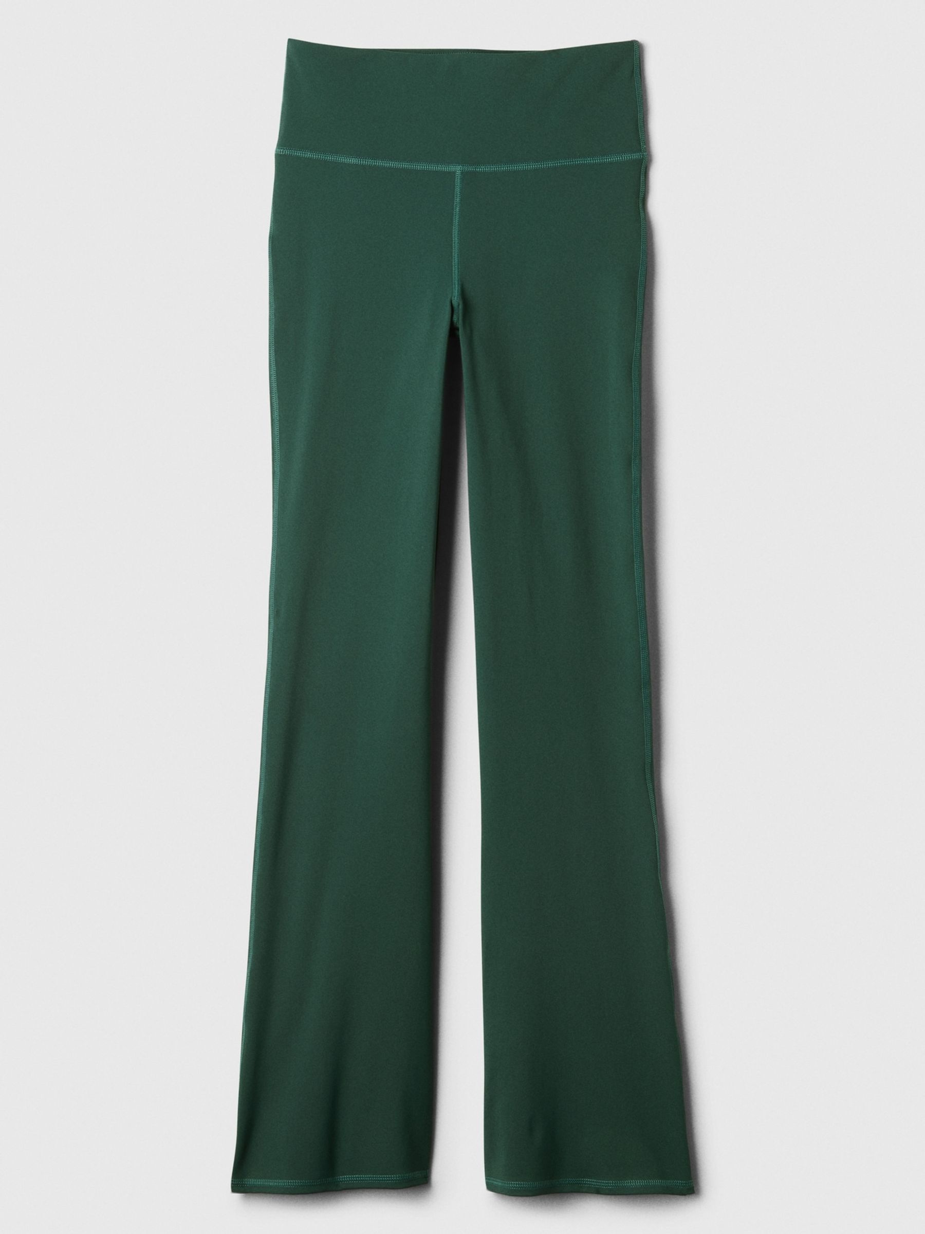 Green Flare High Waisted Studio Leggings - Image 5 of 5