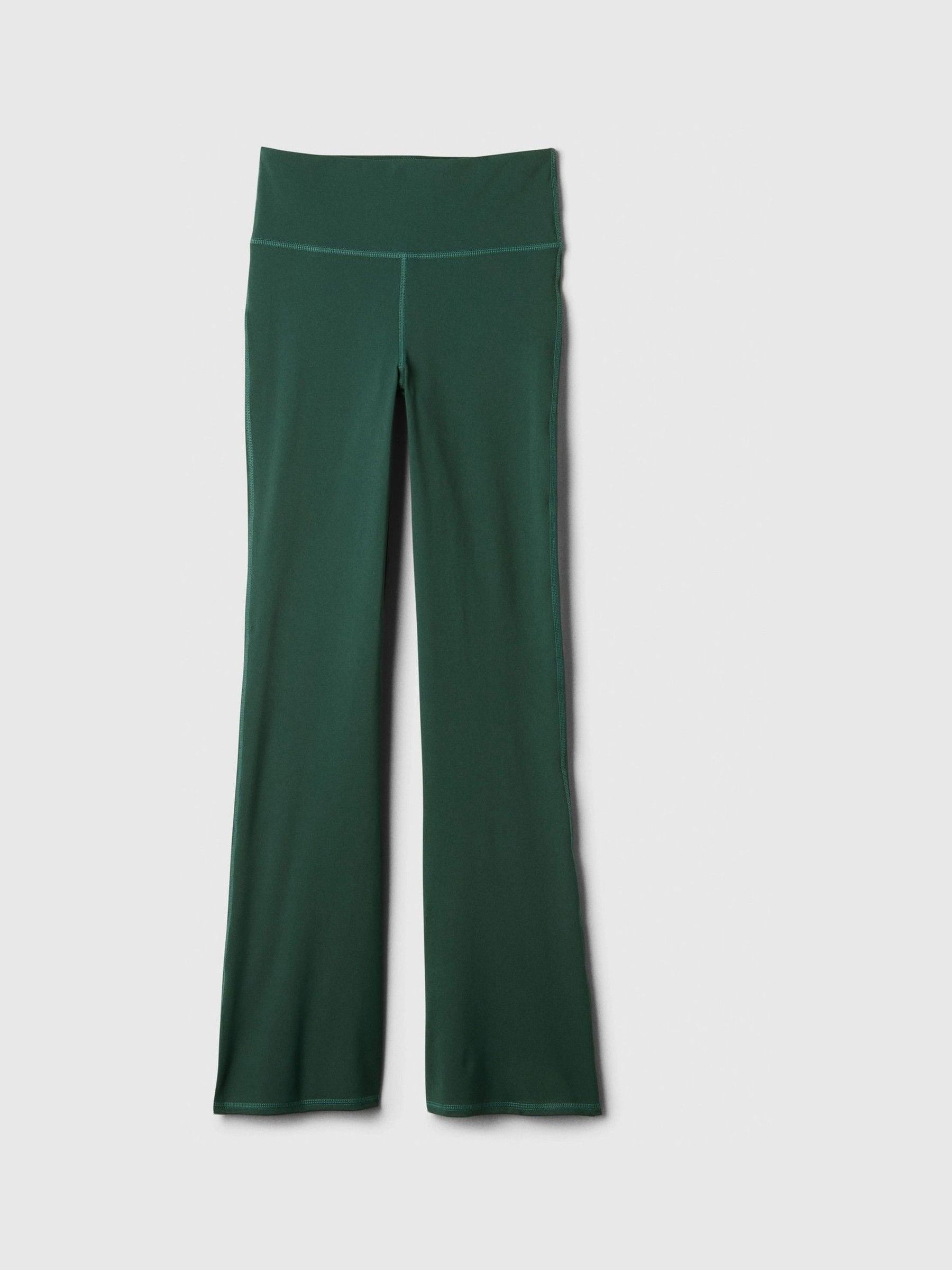 Green Flare High Waisted Studio Leggings - Image 5 of 5