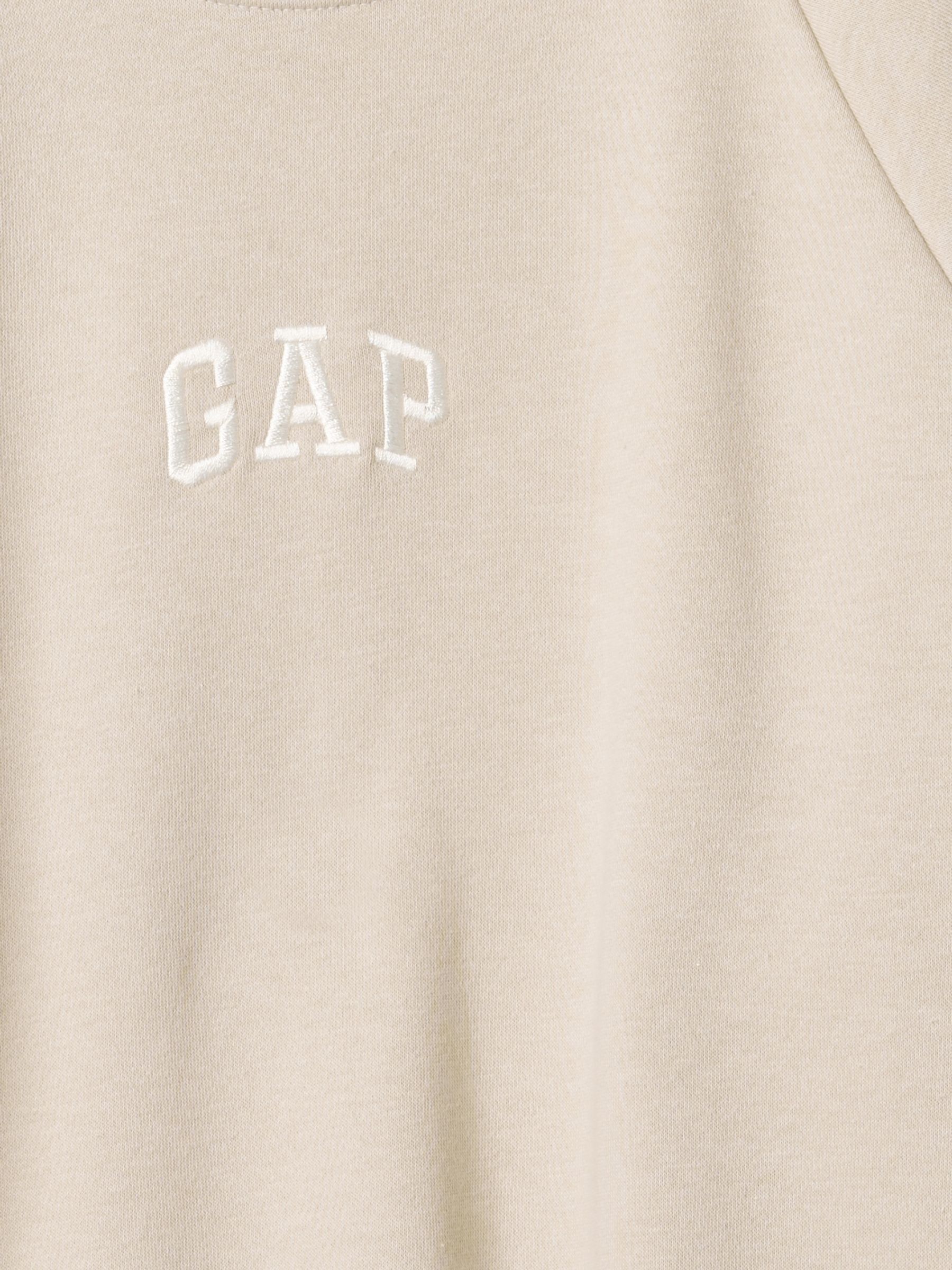Beige Vintage Soft Raglan Crew Neck Sweatshirt - Image 5 of 5