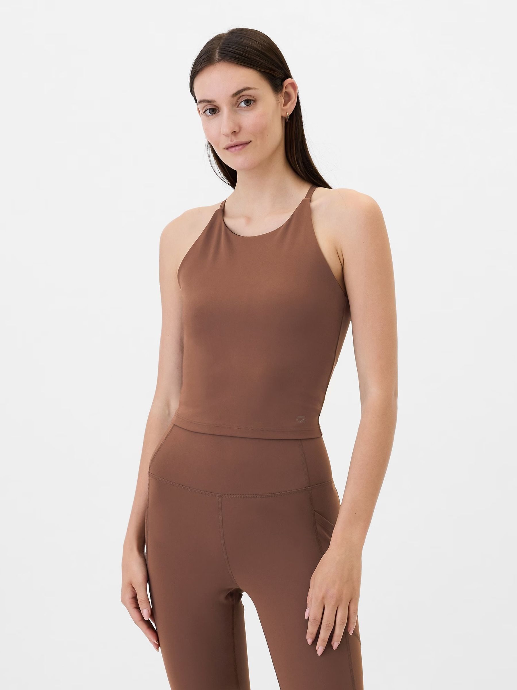 Brown Studio Longline Sports Bra - Image 1 of 4