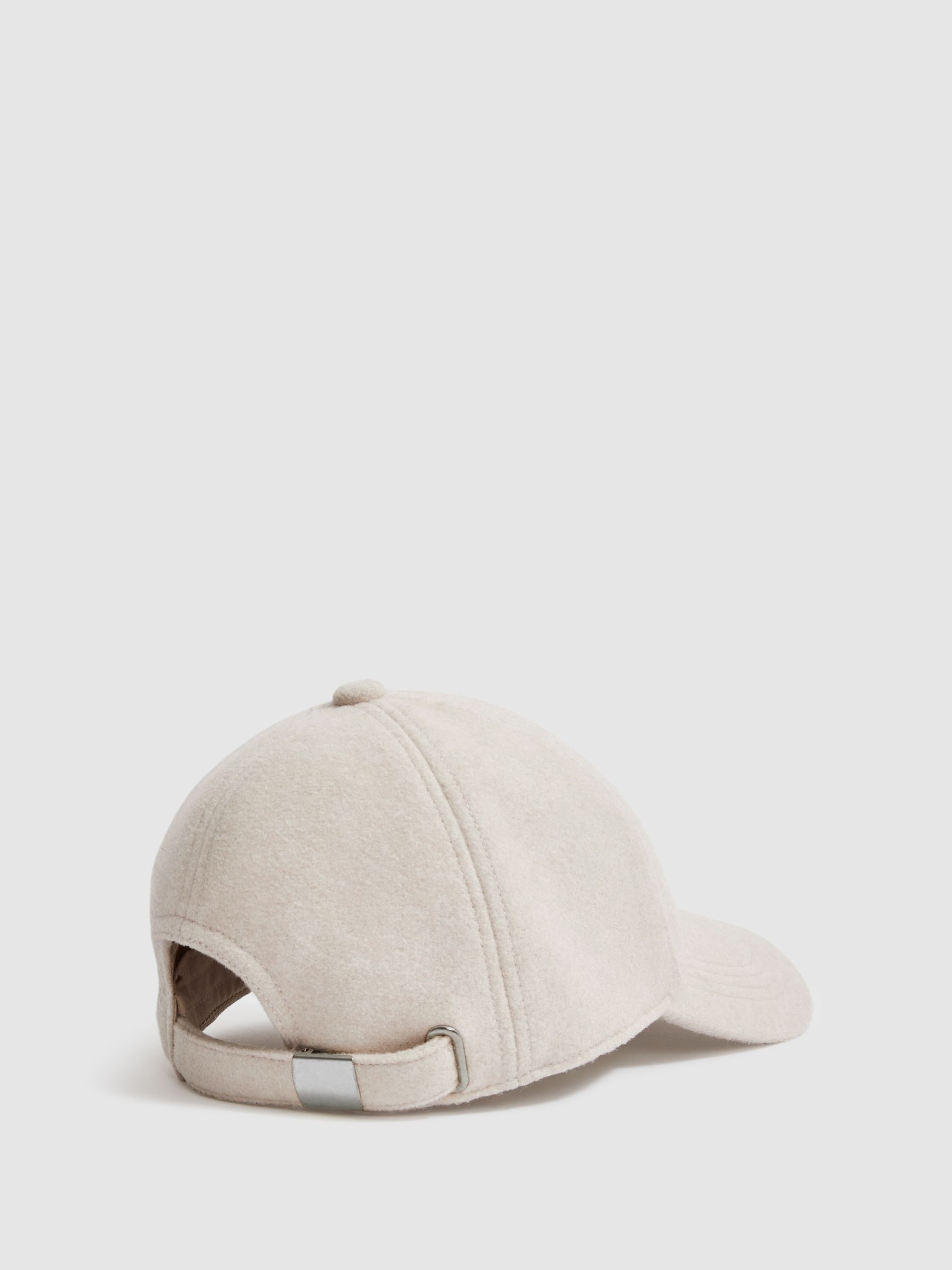 Reiss | Les 100 Ciels Felted-Tweed Baseball Cap in Cream - Image 3 of 5