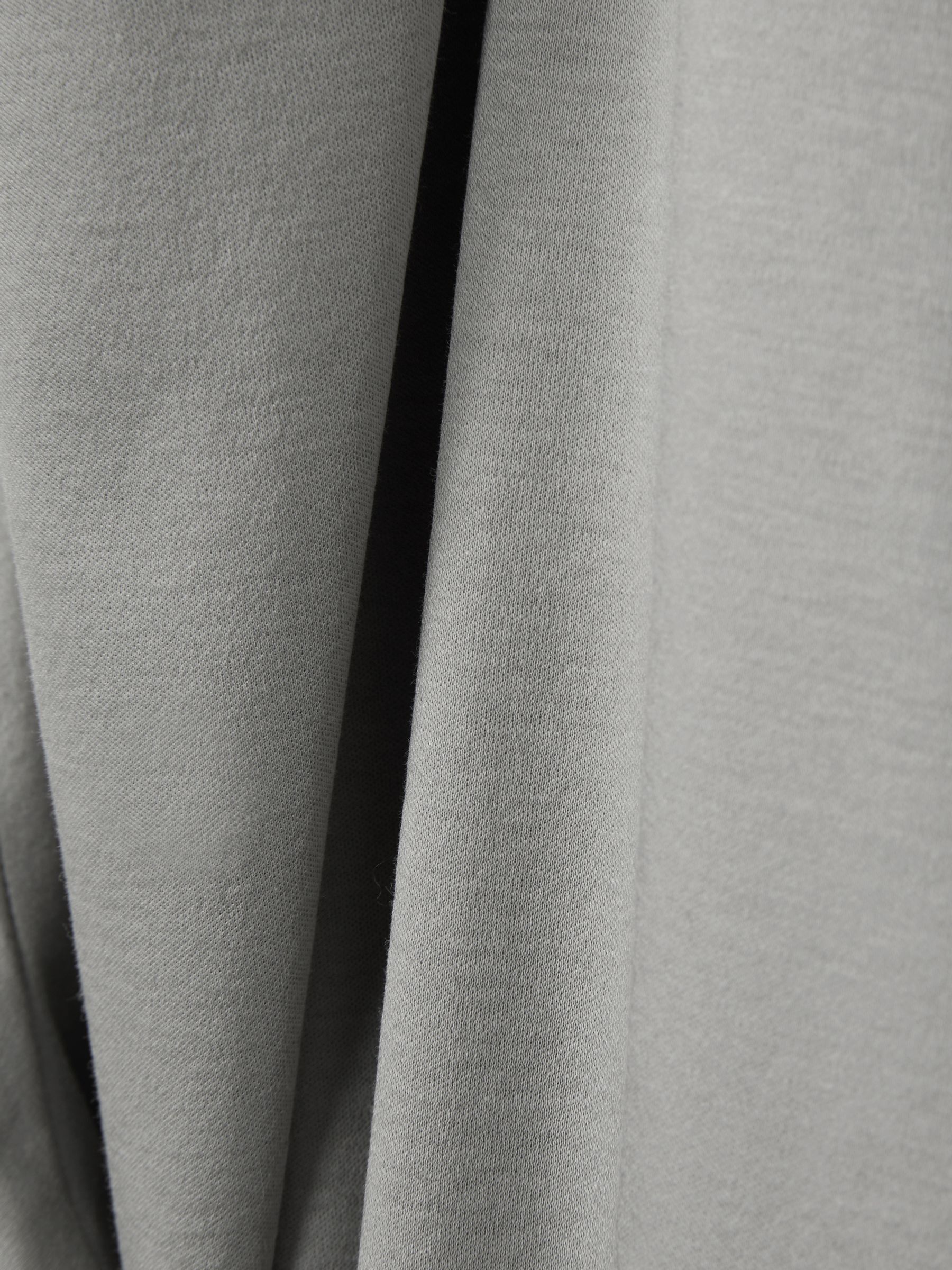 Cotton Crew Neck T-Shirt in Grey - Image 6 of 6