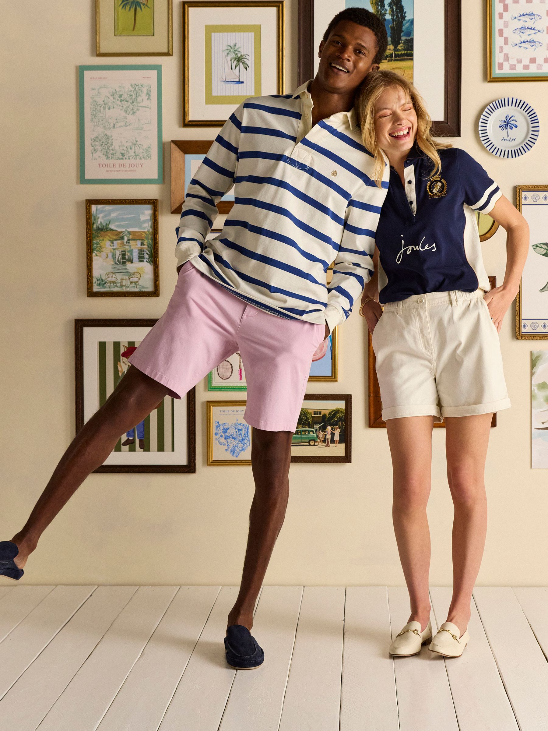 Classic Fit Pink Chino Shorts - Image 2 of 8