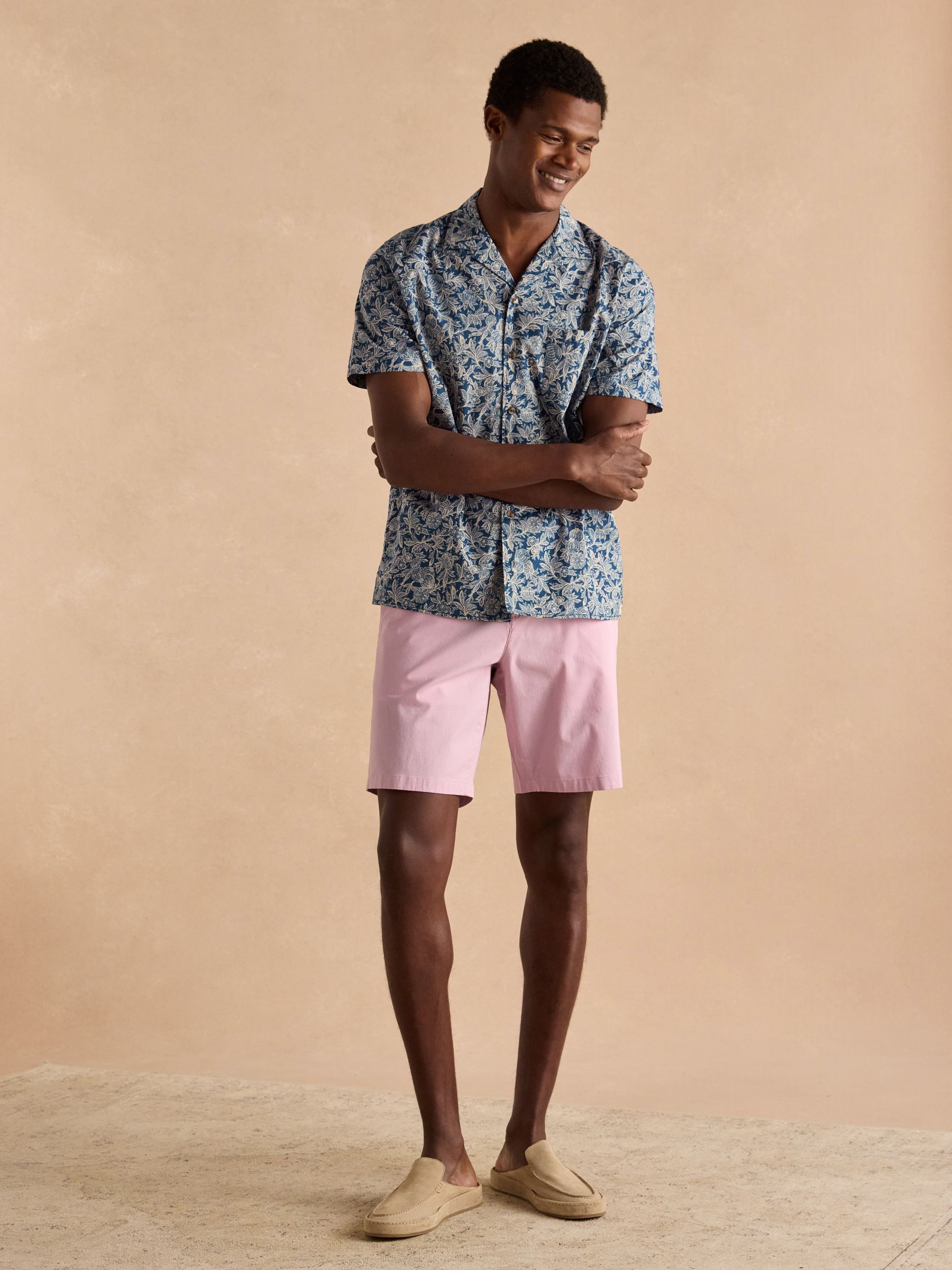 Classic Fit Pink Chino Shorts - Image 5 of 8