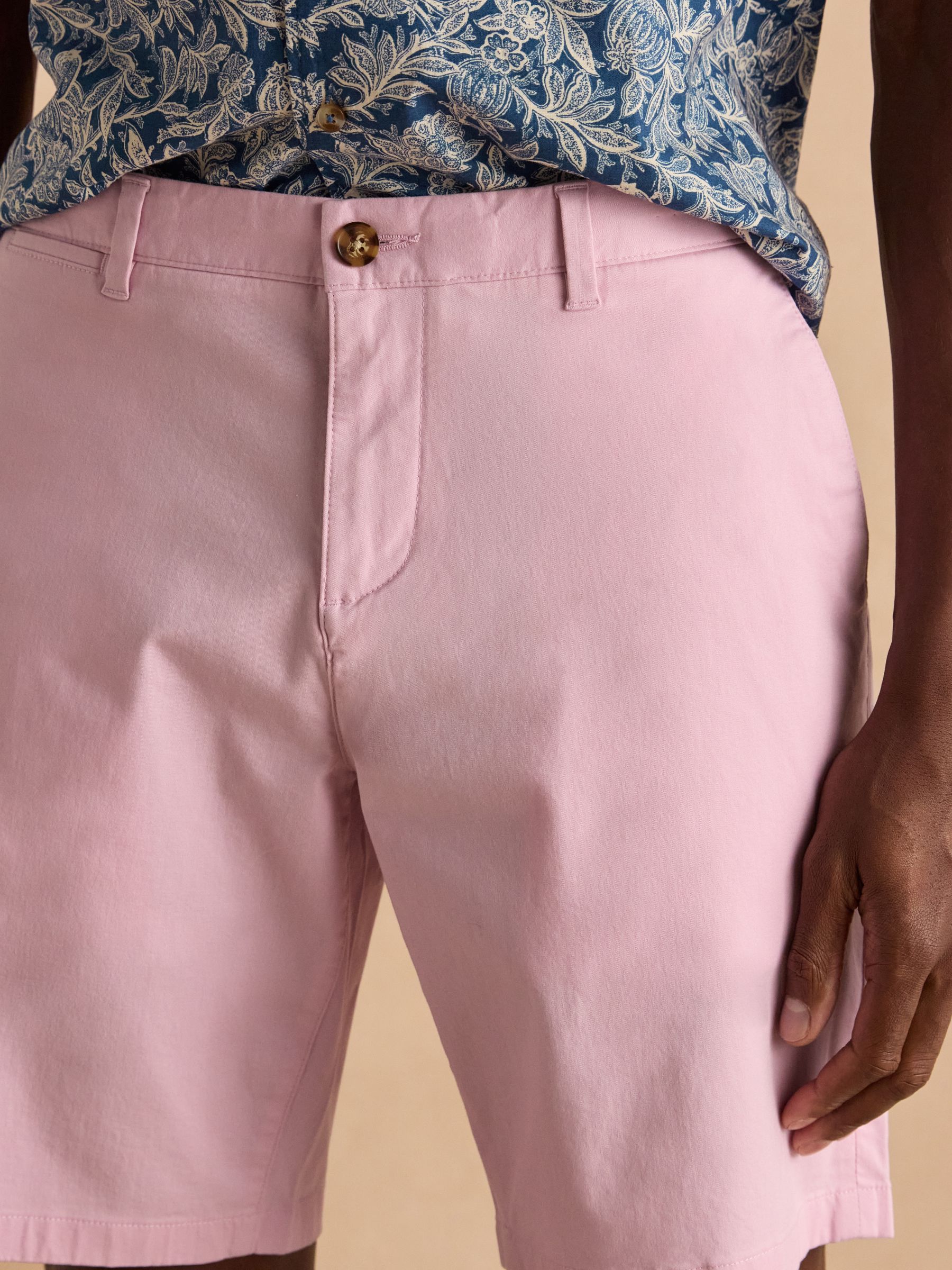 Classic Fit Pink Chino Shorts - Image 6 of 8