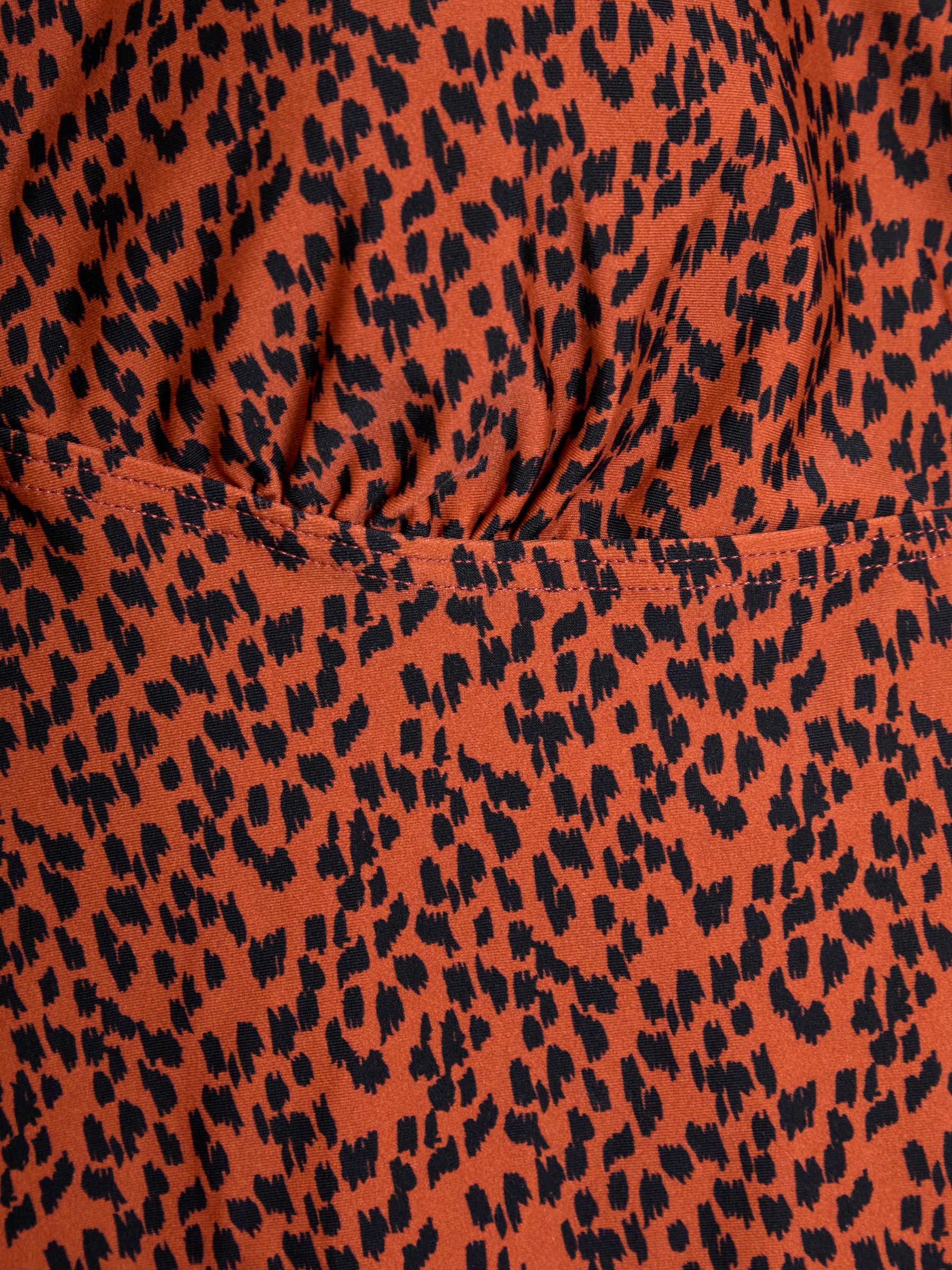 Rust Maternity Animal Print V-Neck Swimsuit - Image 2 of 4