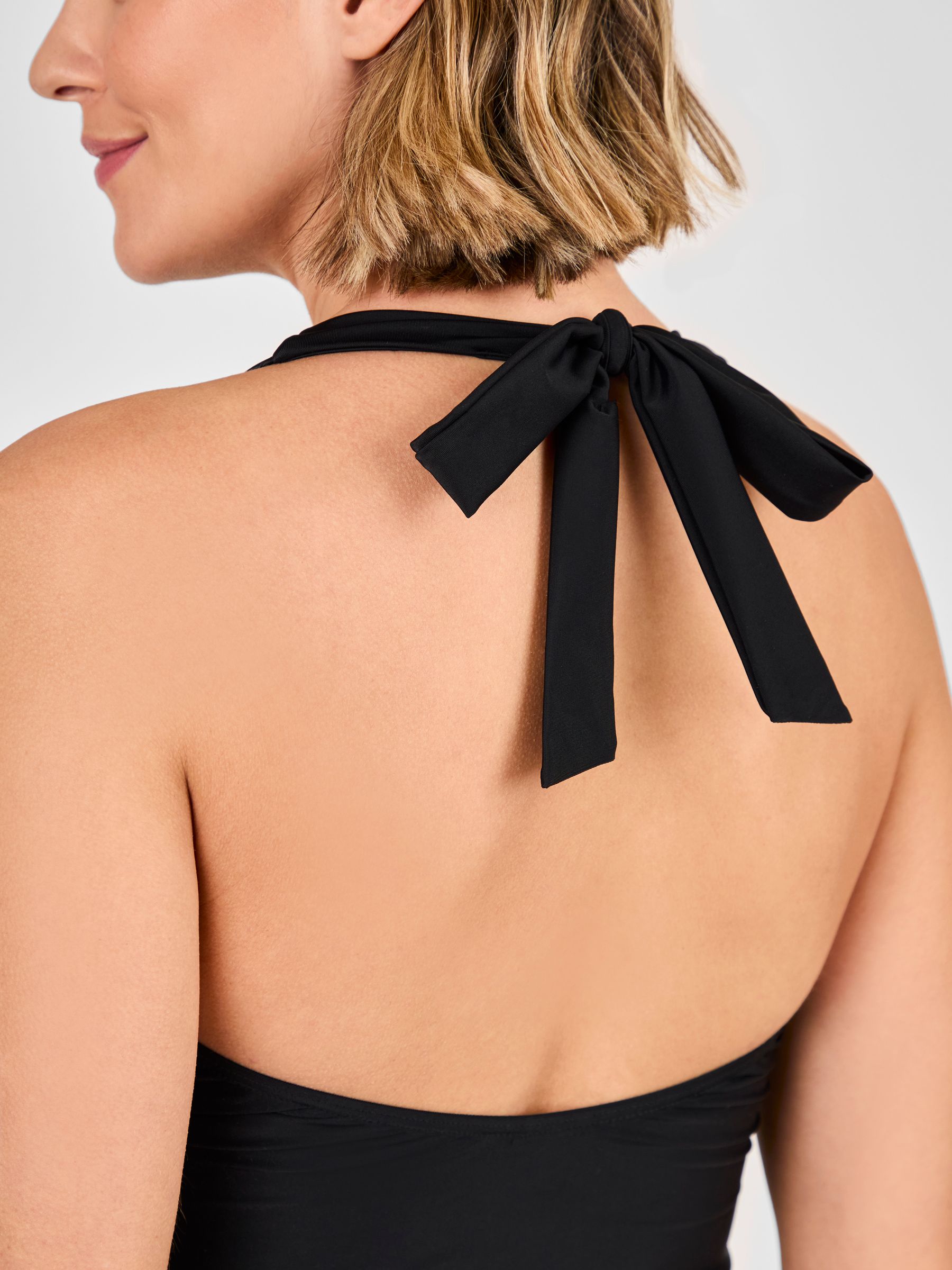 Black Maternity Halterneck Swimsuit - Image 5 of 8